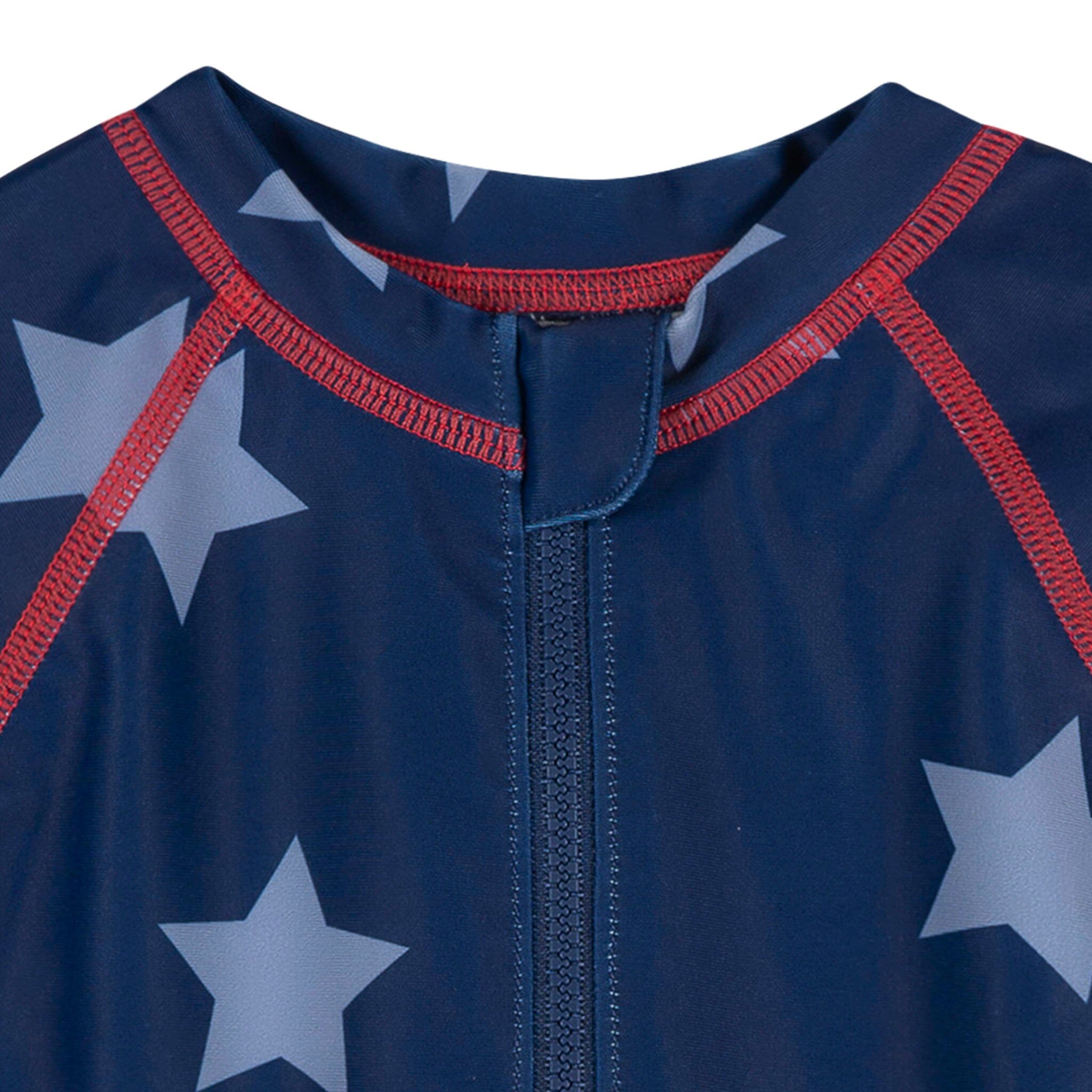 Baby Boys UPF 50+ Blue Stars Long Sleeve Rash Guard - Image 5