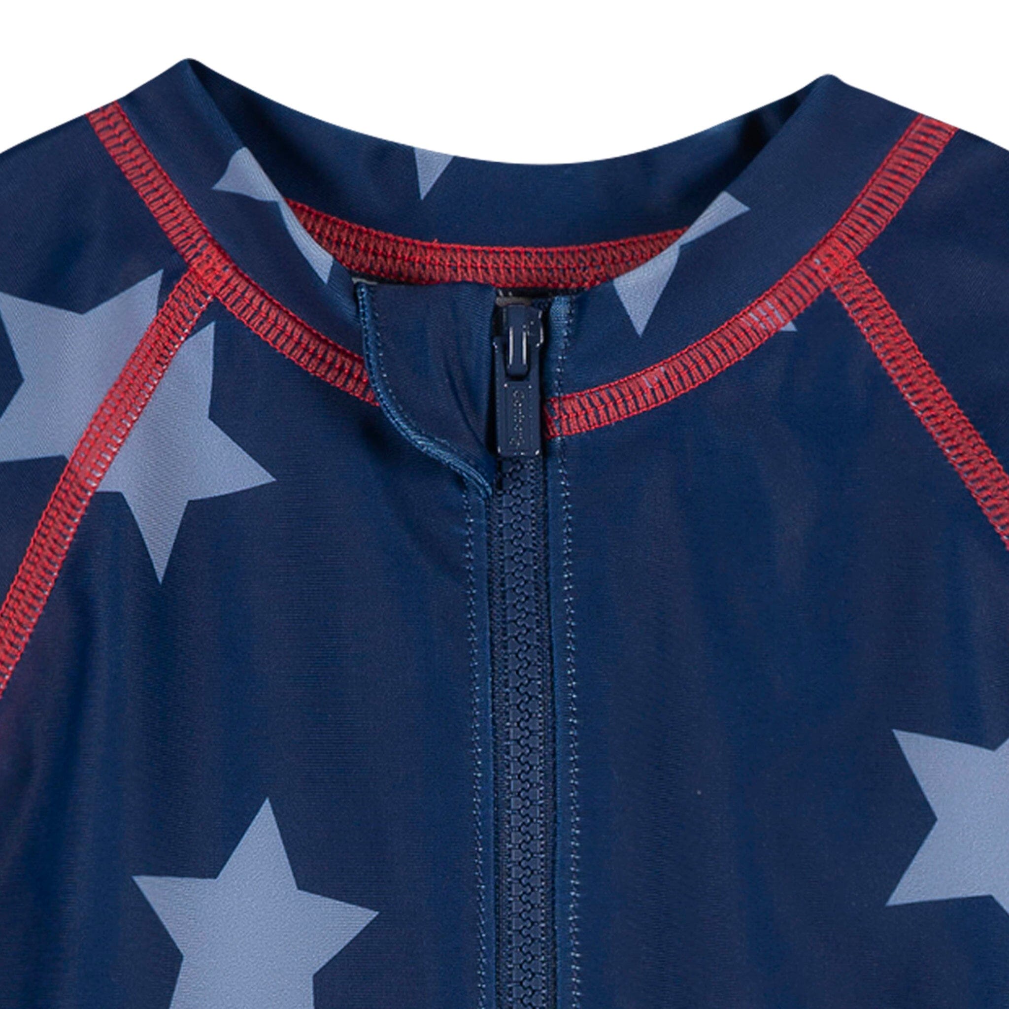 Baby Boys UPF 50+ Blue Stars Long Sleeve Rash Guard - Image 6
