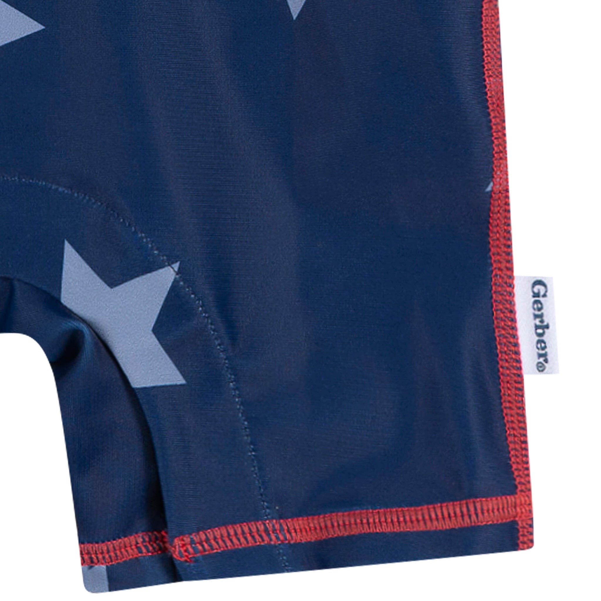 Baby Boys UPF 50+ Blue Stars Long Sleeve Rash Guard - Image 8