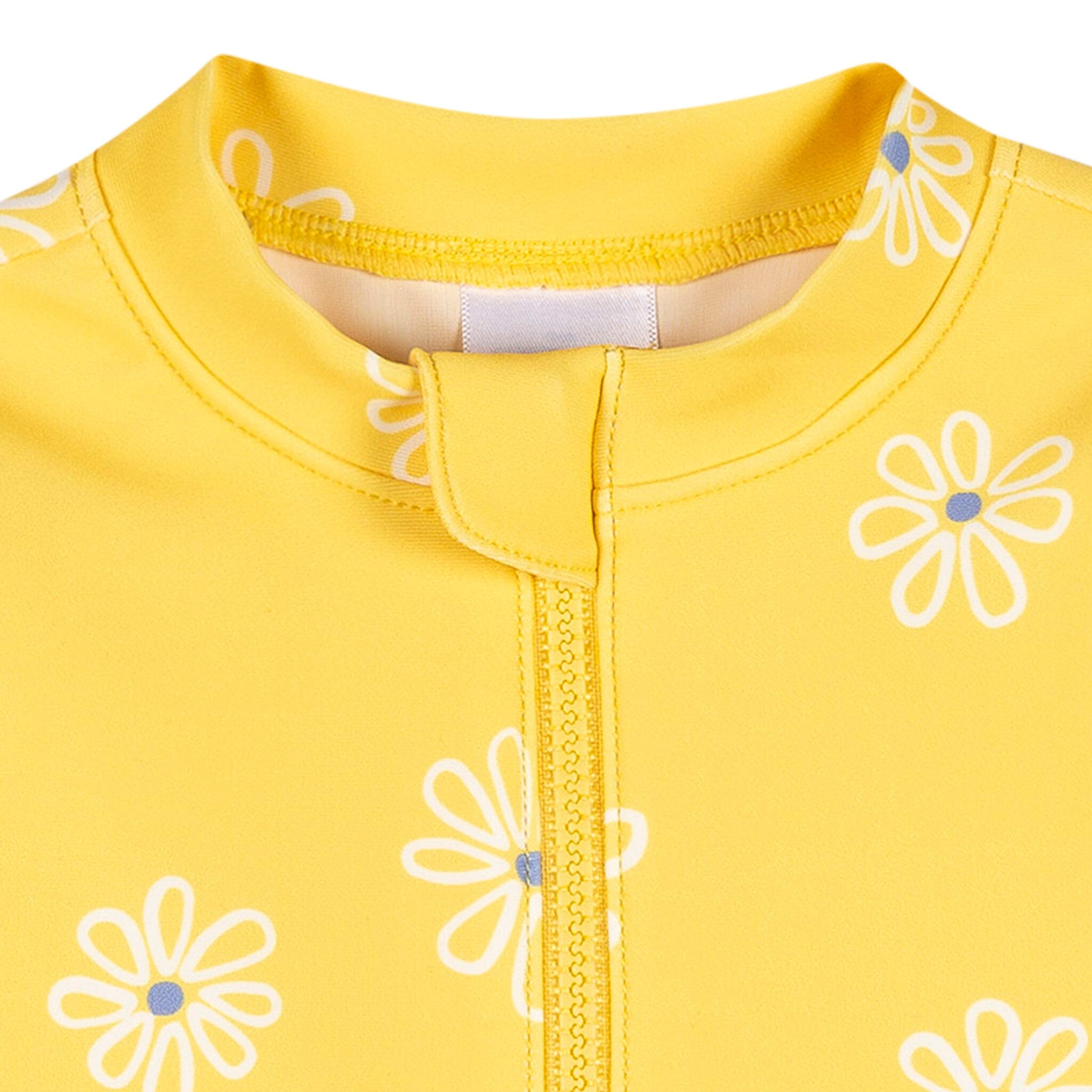 Baby Girls UPF 50+ Yellow Daisies Rash Guard - Image 2