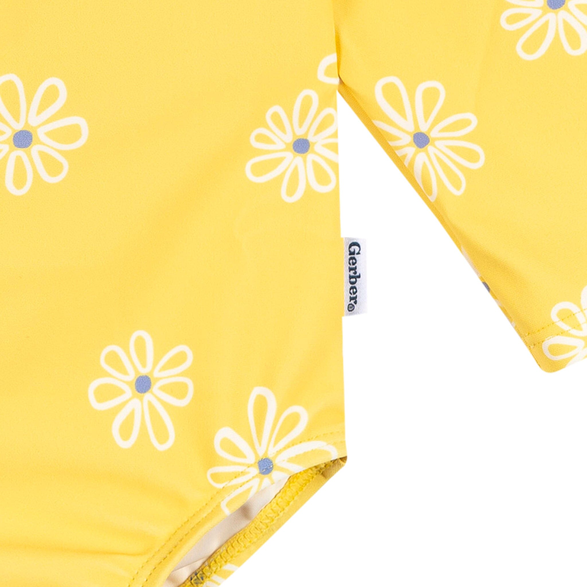 Baby Girls UPF 50+ Yellow Daisies Rash Guard - Image 4