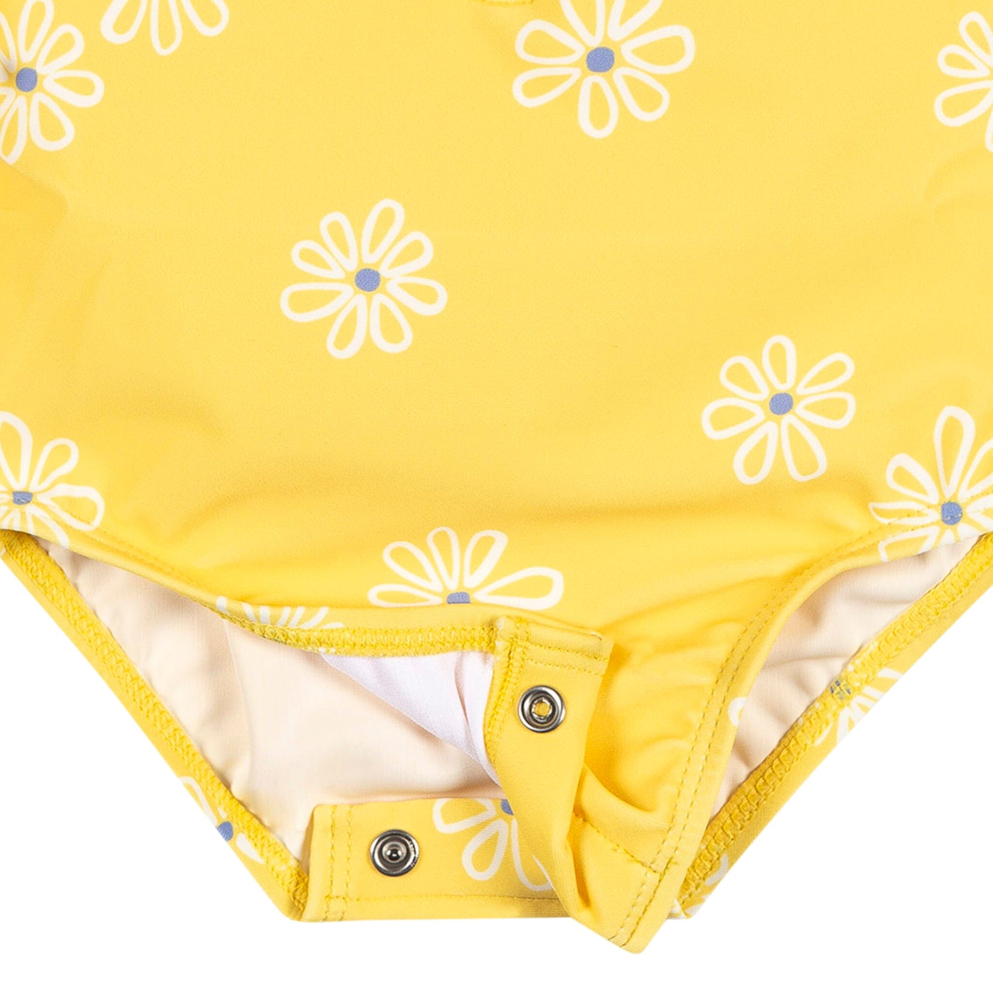 Baby Girls UPF 50+ Yellow Daisies Rash Guard - Image 5