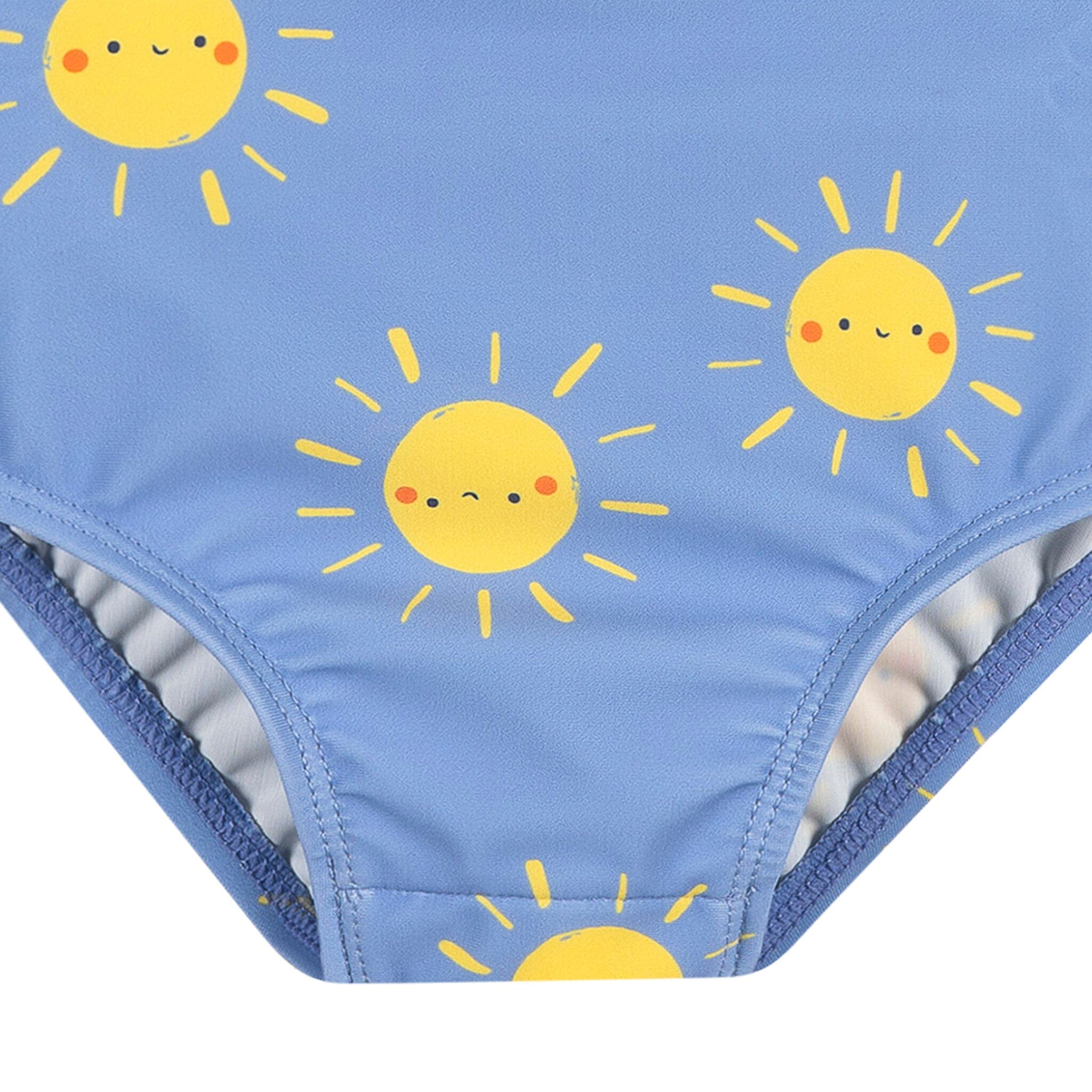 Baby Girls UPF 50+ Sunshine Smiles Rashguard Suit - Image 6