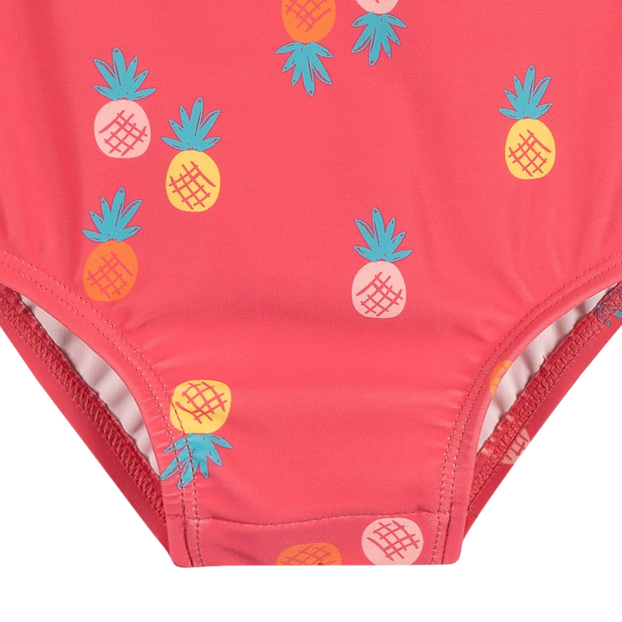 Baby Girls UPF 50+ Pink Pineapple Rash Guard - Image 6
