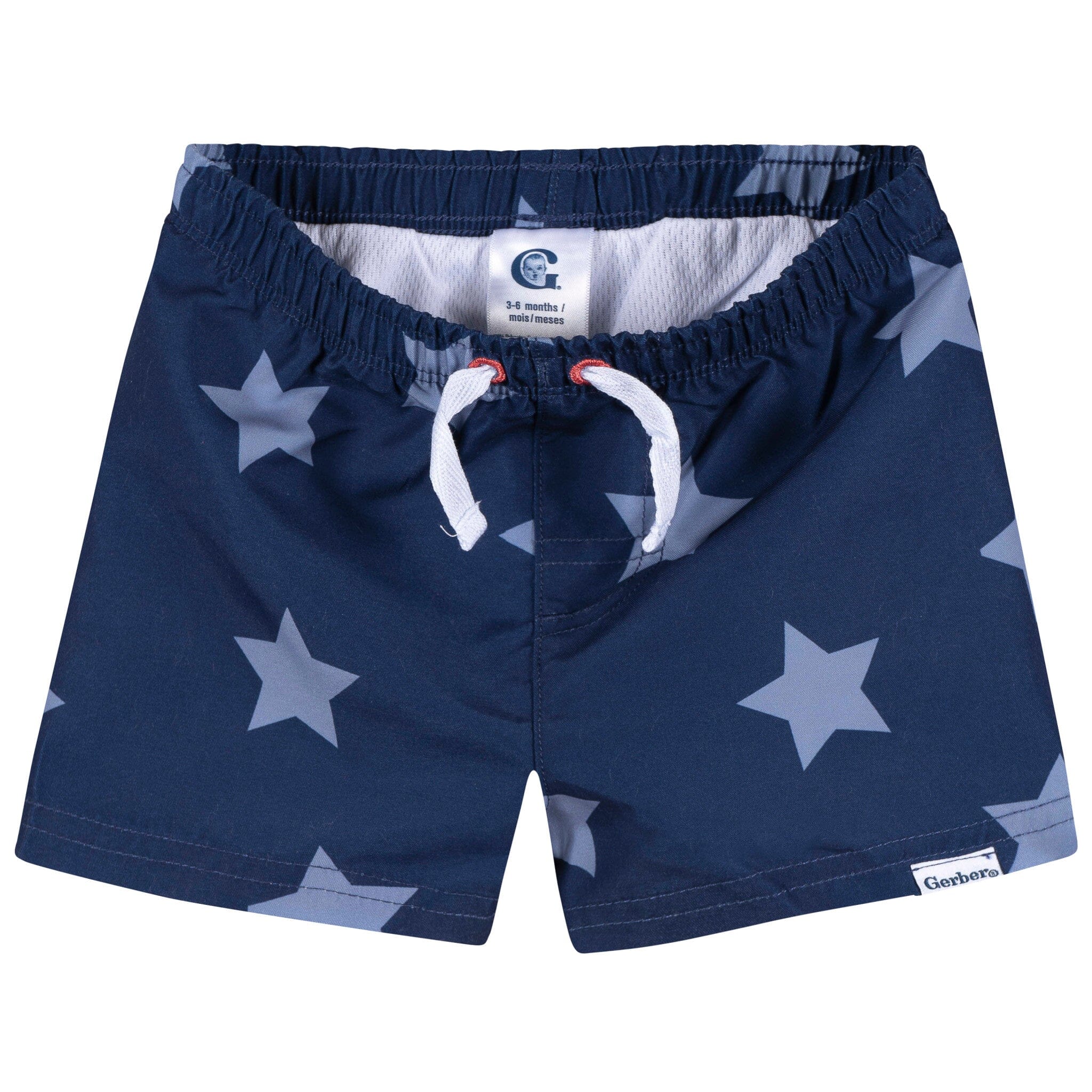 2-Piece Baby & Toddler Boys UPF 50+ Patriotic Stars Rash Guard & Swim Trunks Set - Image 8