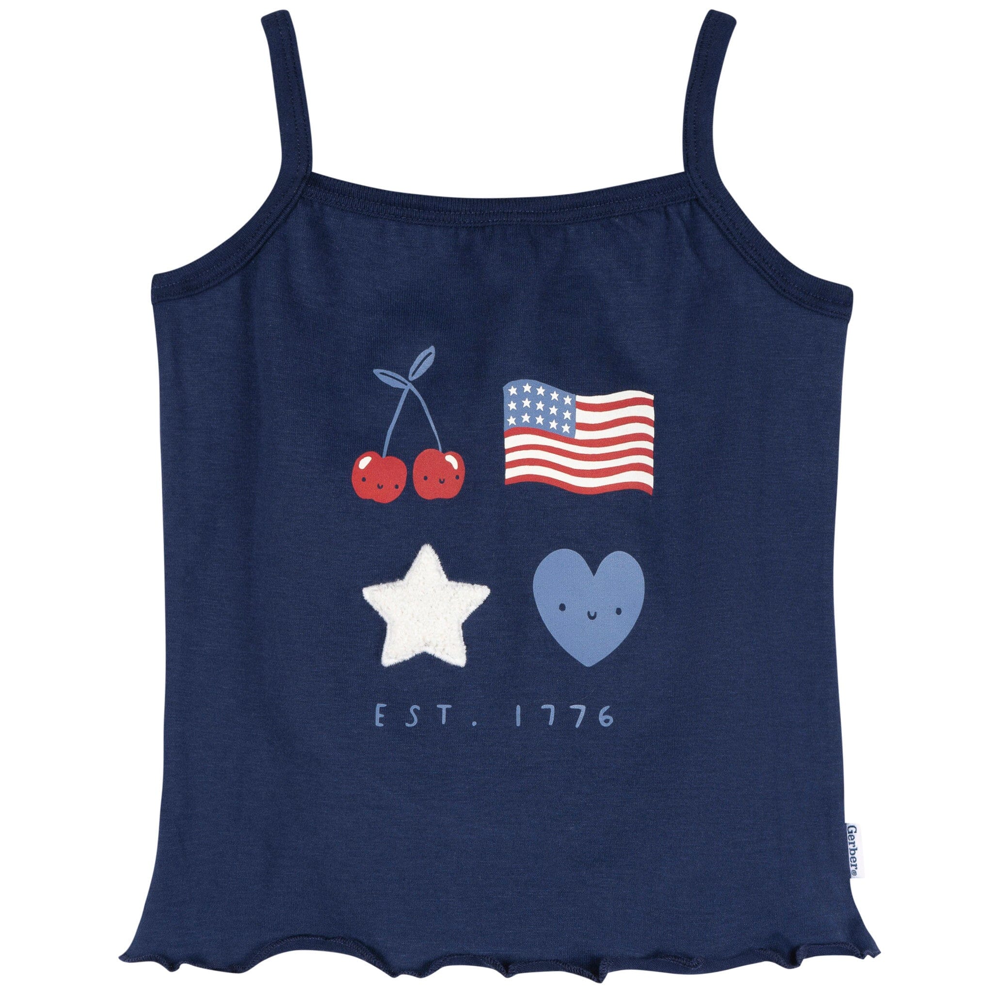 3-Piece Infant & Toddler Girls USA Shirts & Shorts Set - Image 2