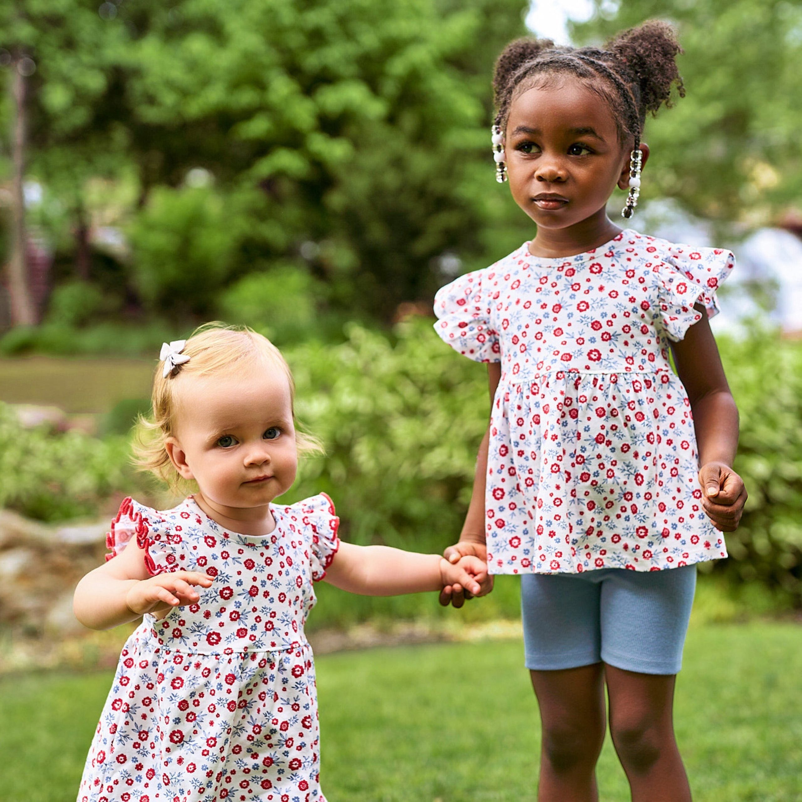 3-Piece Infant & Toddler Girls USA Shirts & Shorts Set - Image 3