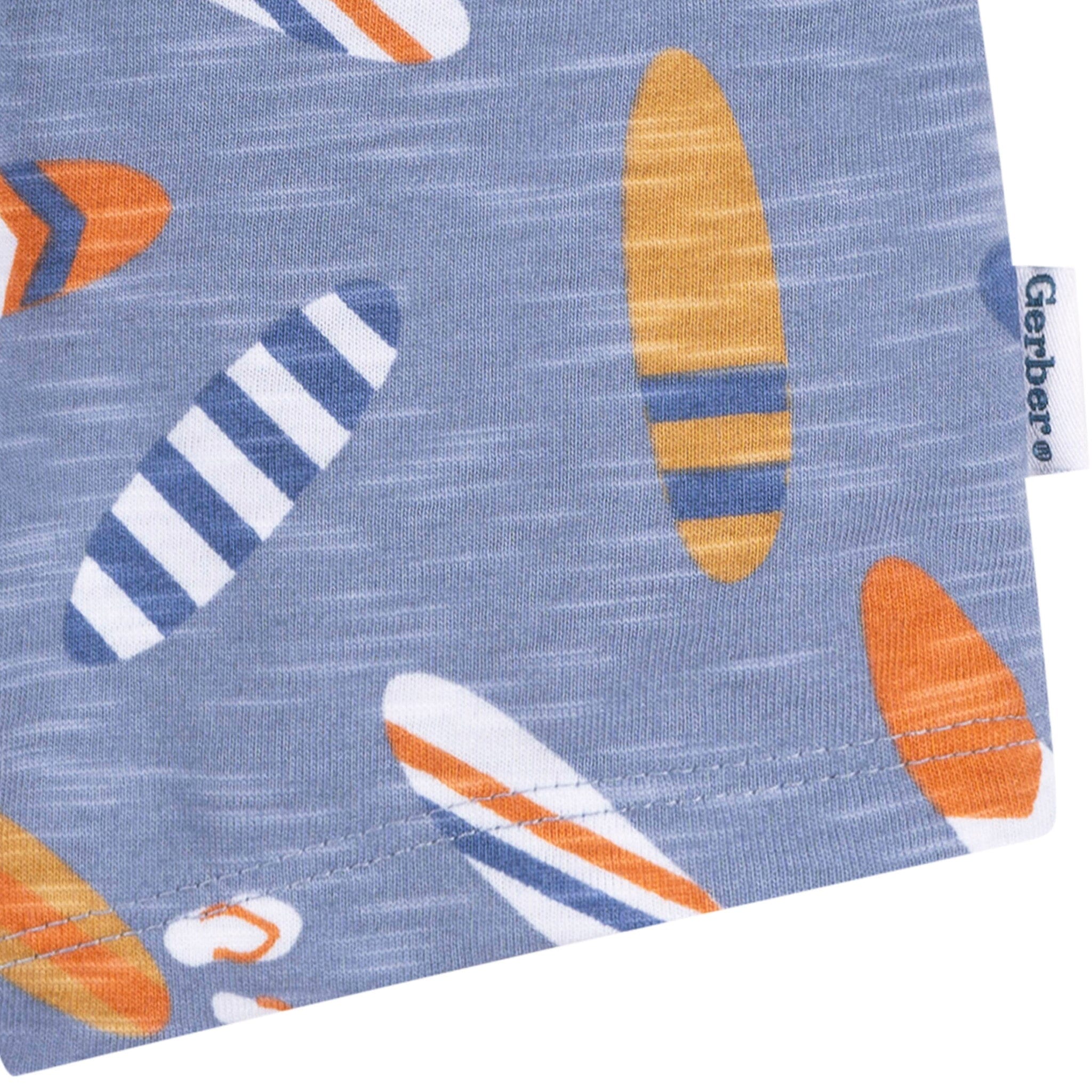 2-Piece Baby & Toddler Boys Surfboard T-Shirt and Shorts Set - Image 6