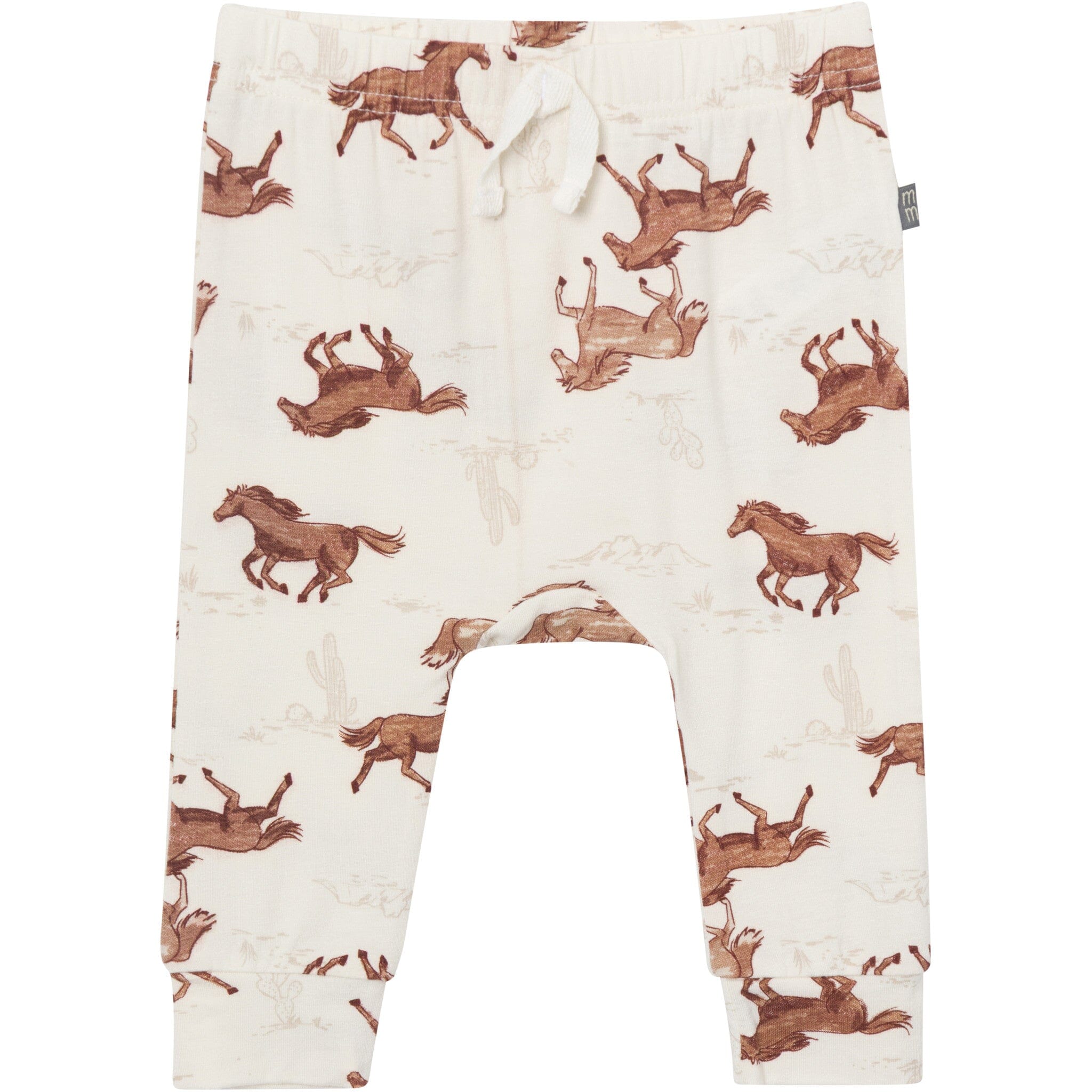 4-Piece Baby Boys Wild Horses Bodysuits and Pants Viscose Set - Image 8