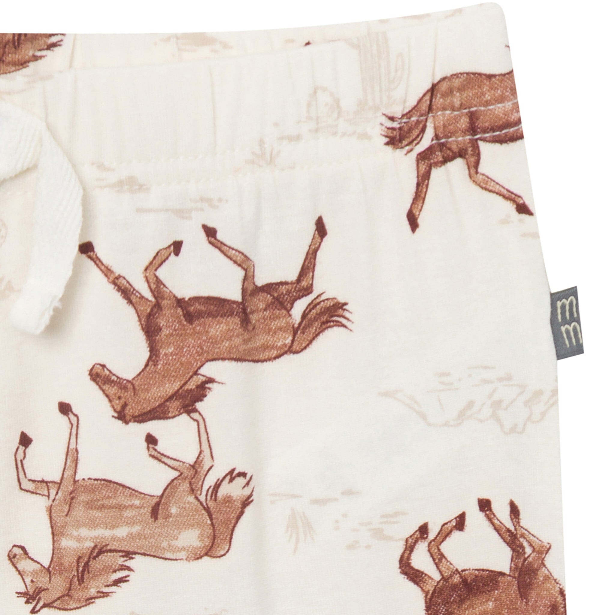 4-Piece Baby Boys Wild Horses Bodysuits and Pants Viscose Set - Image 9