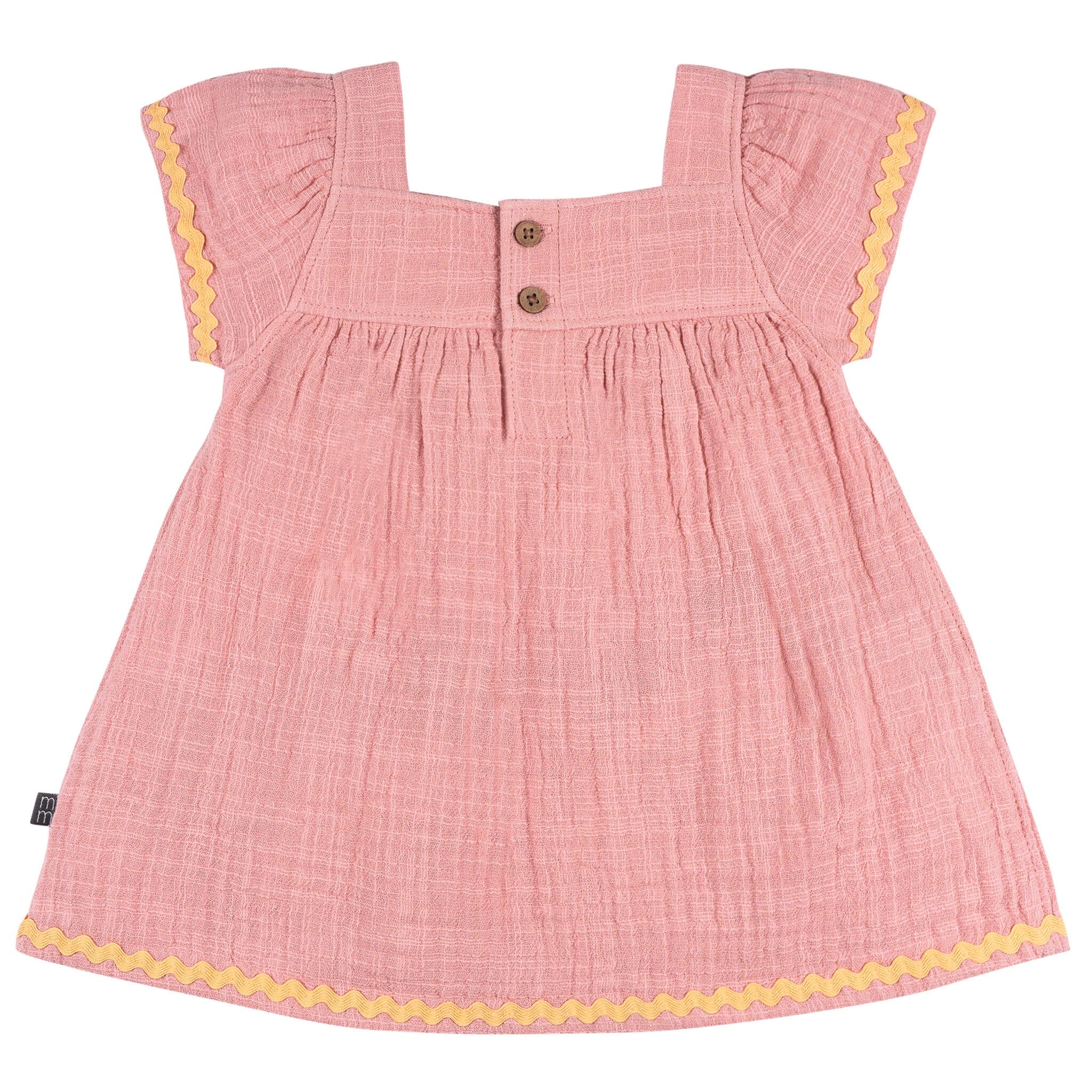 2-Piece Baby Girls Rose Pink Dress and Diaper Cover - Image 6