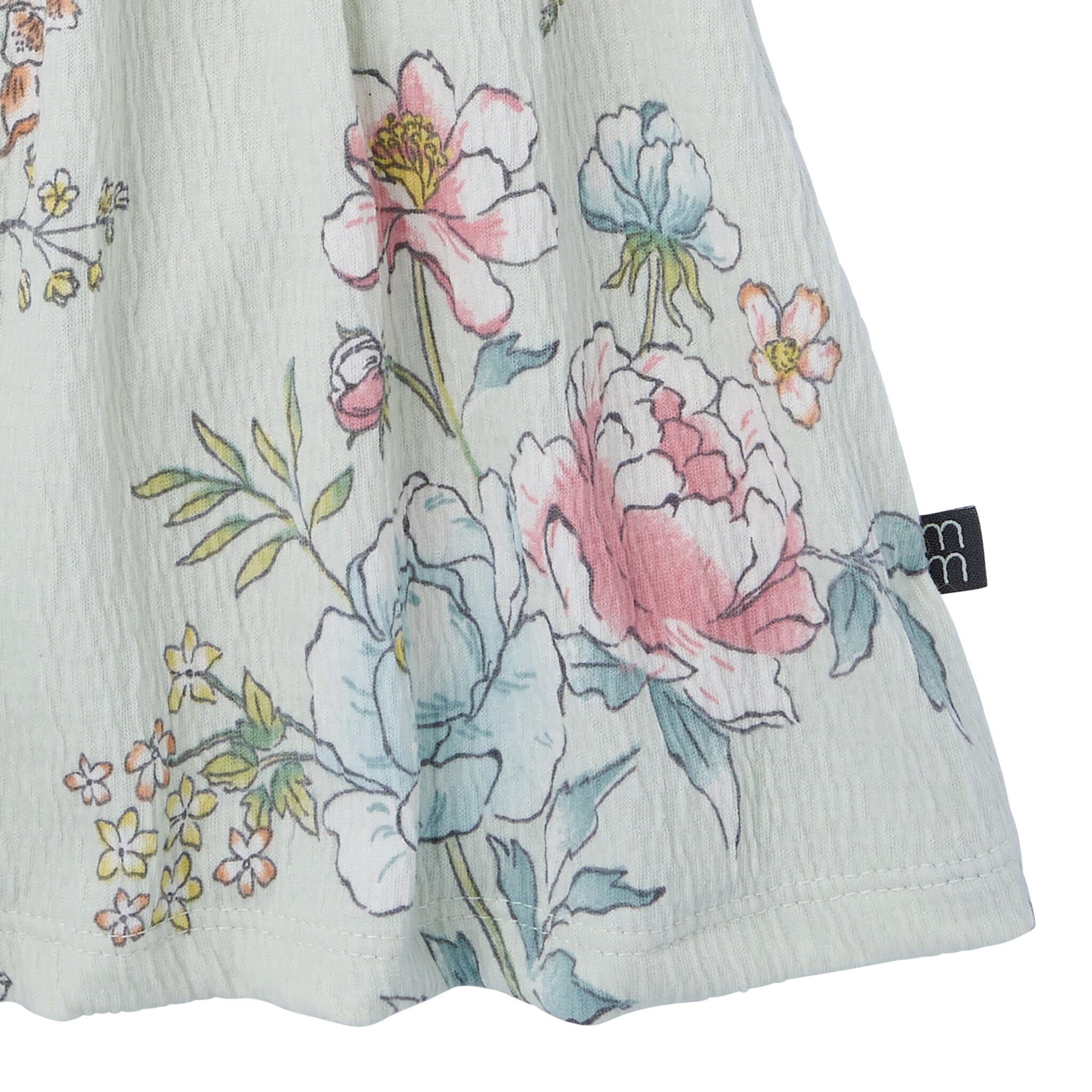 2-Piece Baby Girls Blue Floral Smocked Dress and Diaper Cover - Image 10