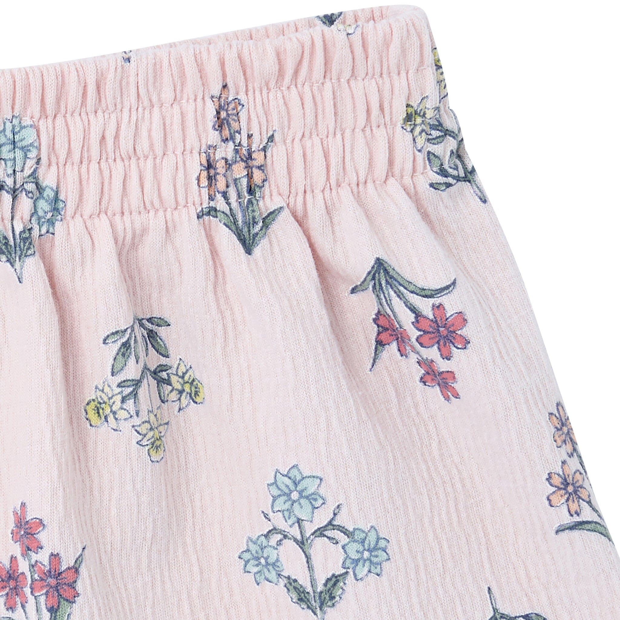 2-Piece Girls Pink Floral Top and Shorts Set - Image 11