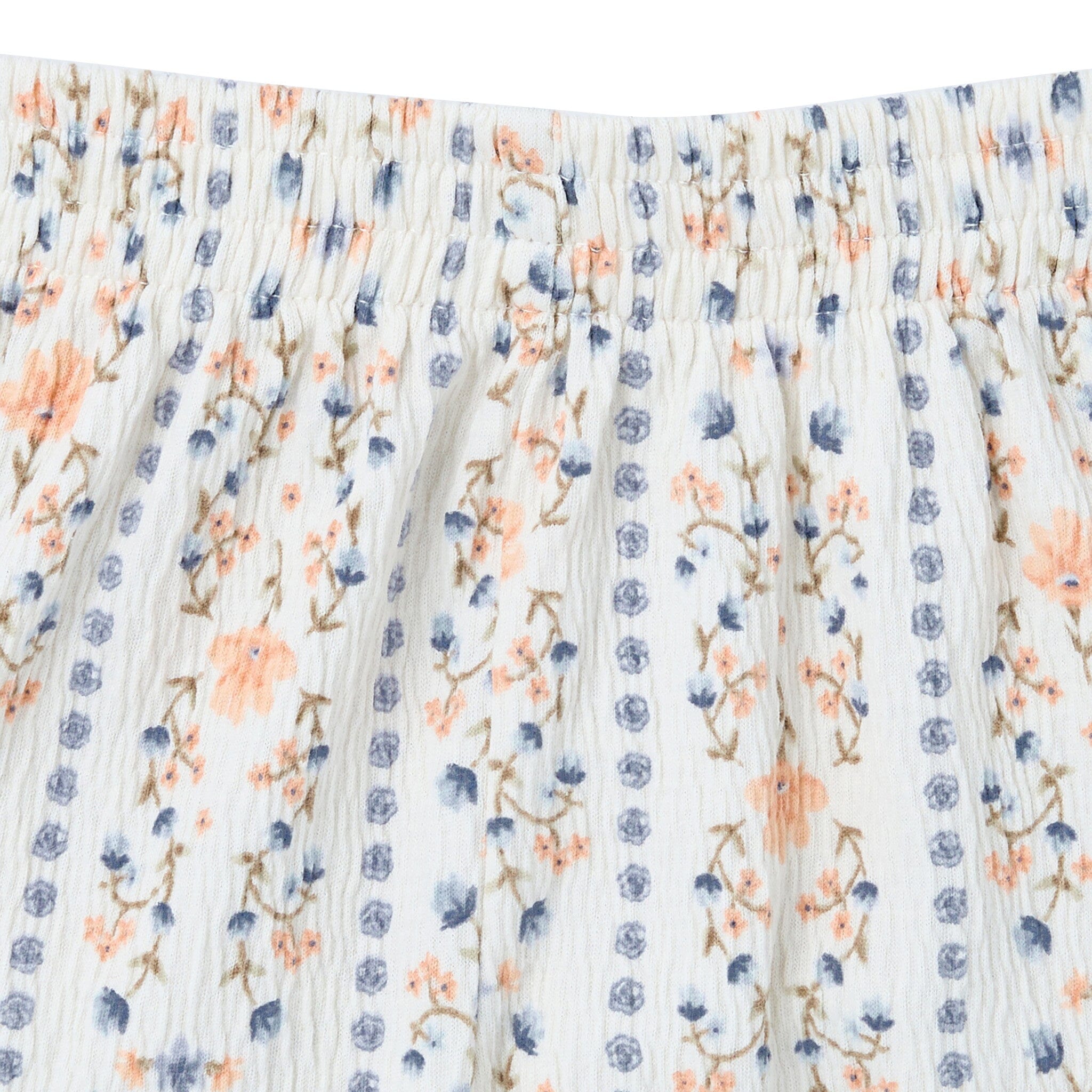 2-Piece Girls Floral Stripe Top and Shorts Set - Image 6
