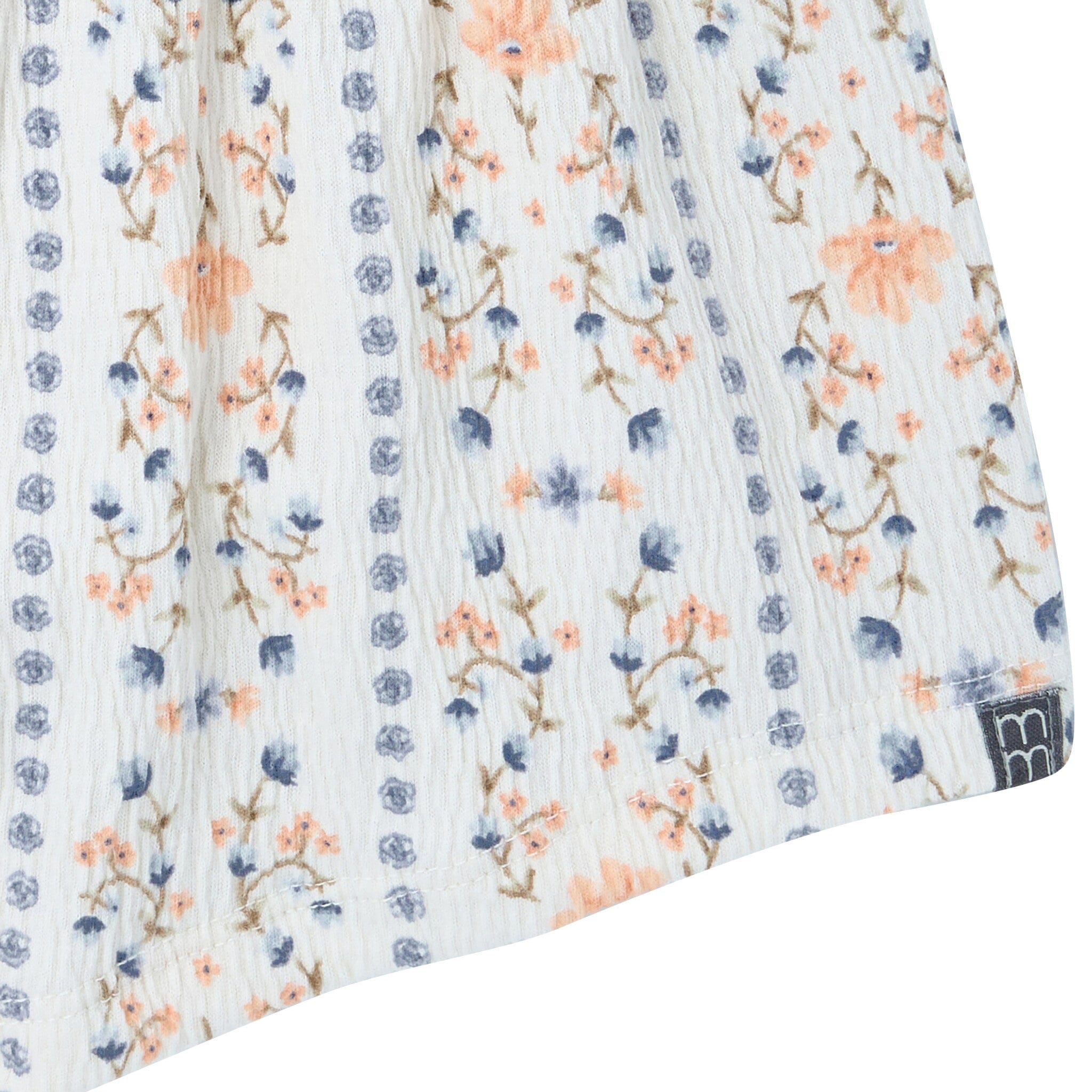 2-Piece Girls Floral Stripe Top and Shorts Set - Image 8