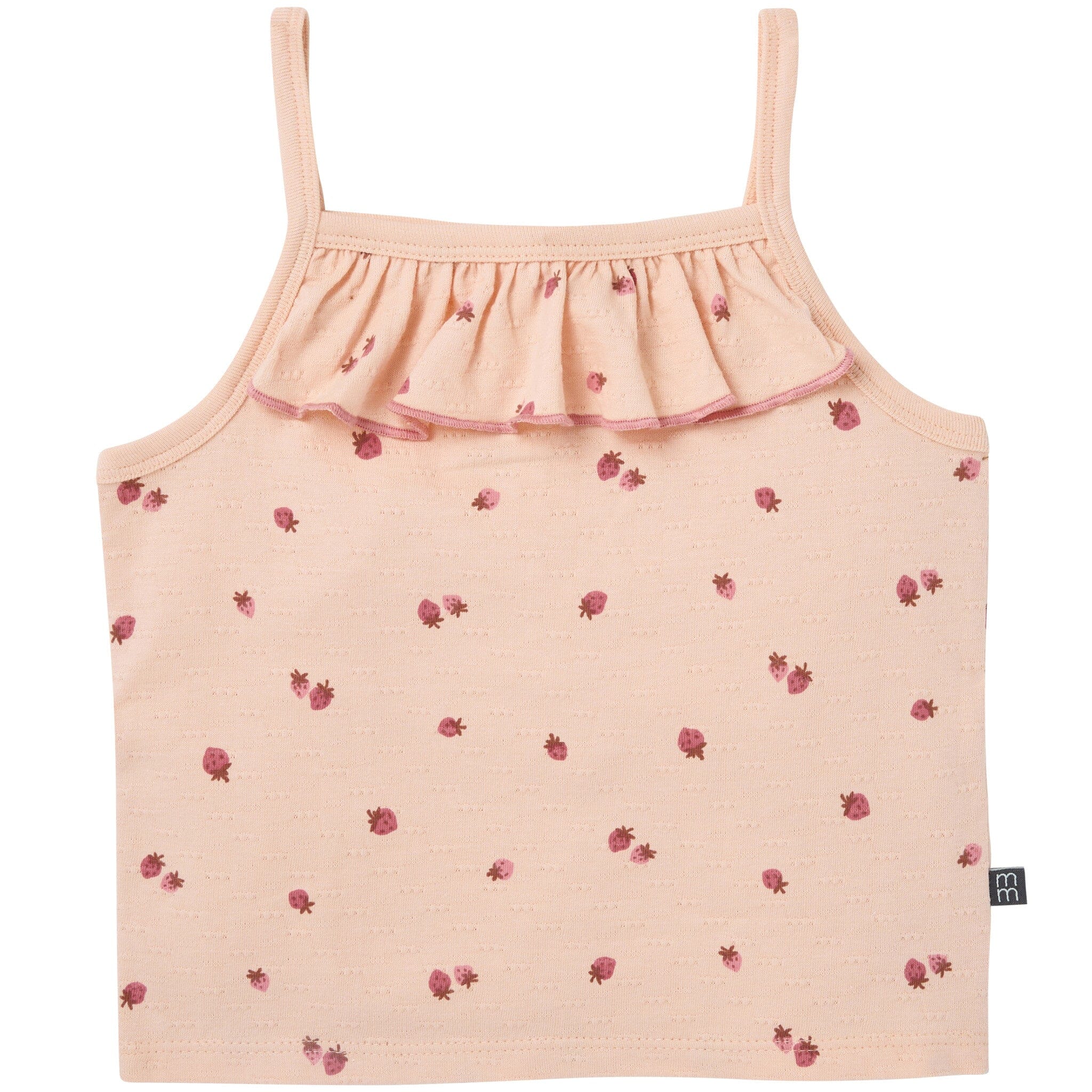 4-Piece Girls Strawberries Tank Tops & Shorts Set - Image 2