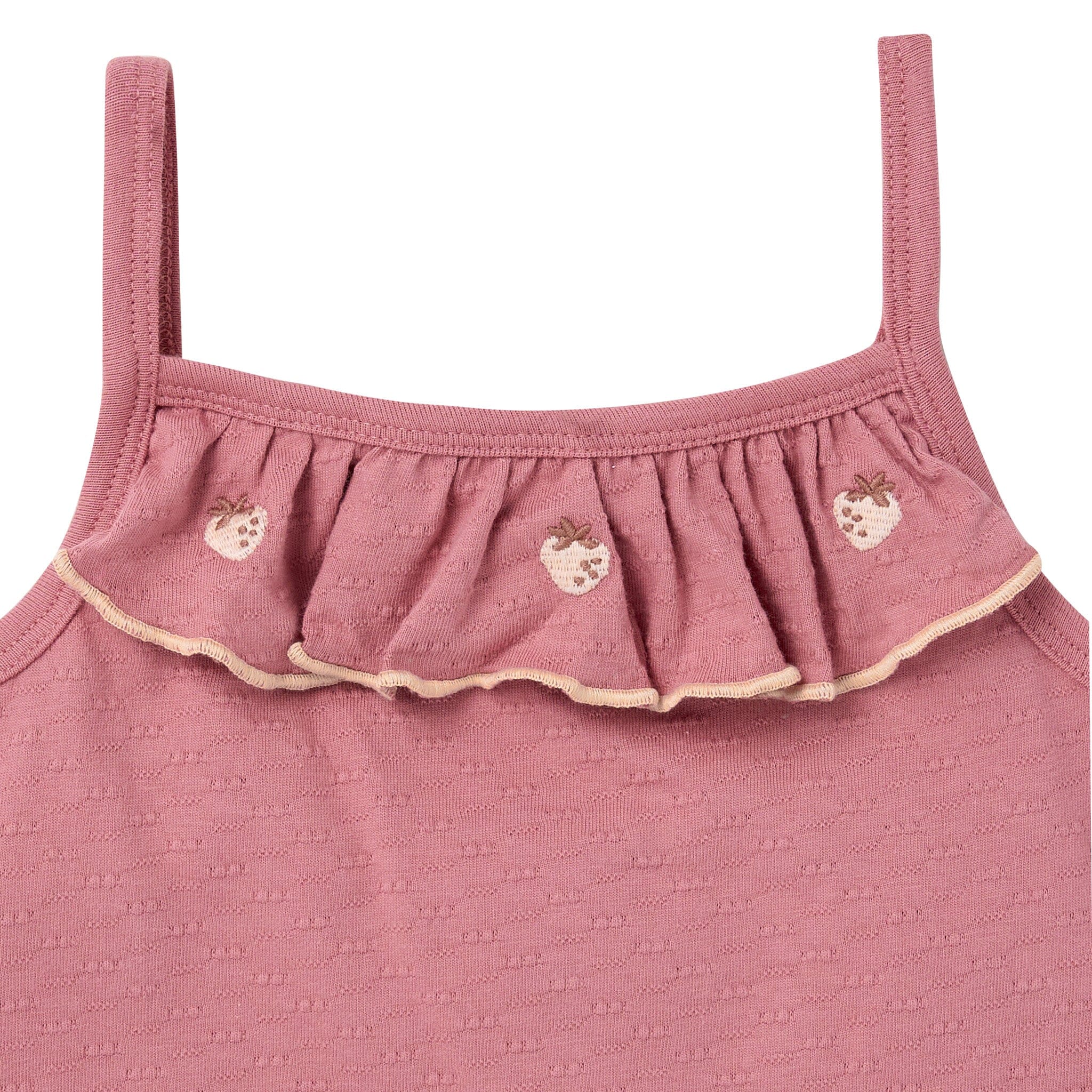 4-Piece Girls Strawberries Tank Tops & Shorts Set - Image 8