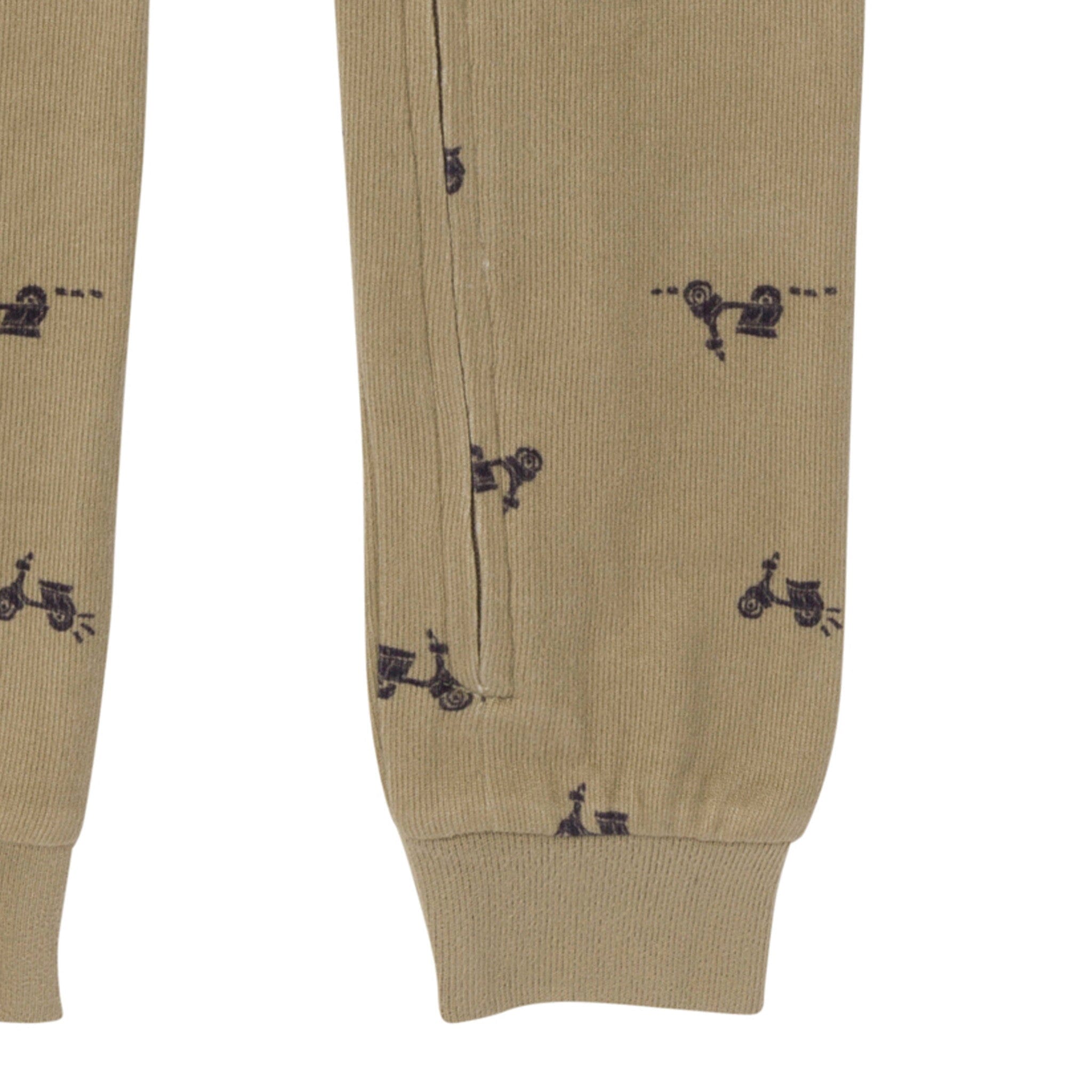 Baby & Toddler Neutral Olive Scooters Snug Fit Footless Pajamas - Image 5