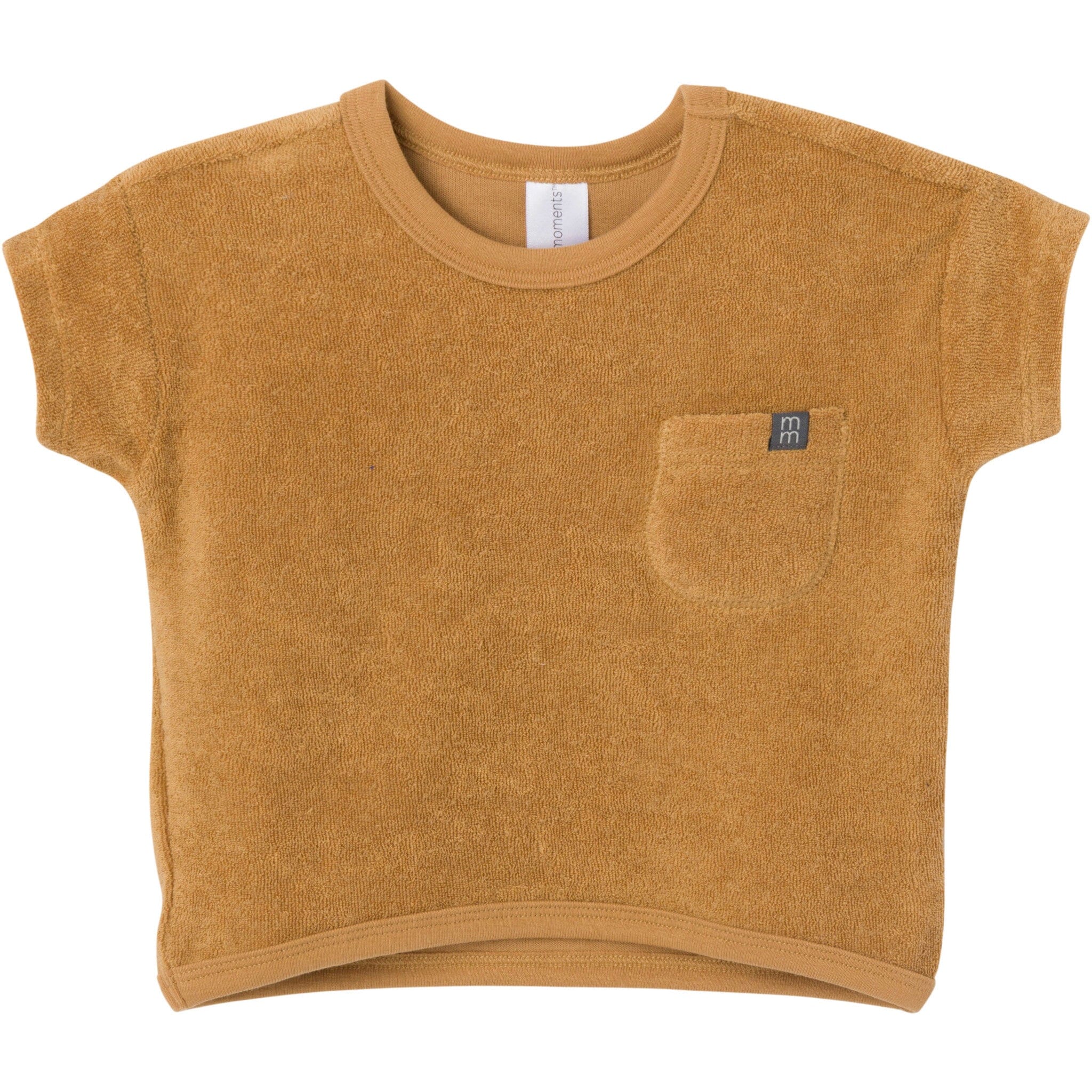 2-Piece Baby Boys Cinnamon Stripe Shirt and Short Set - Image 2