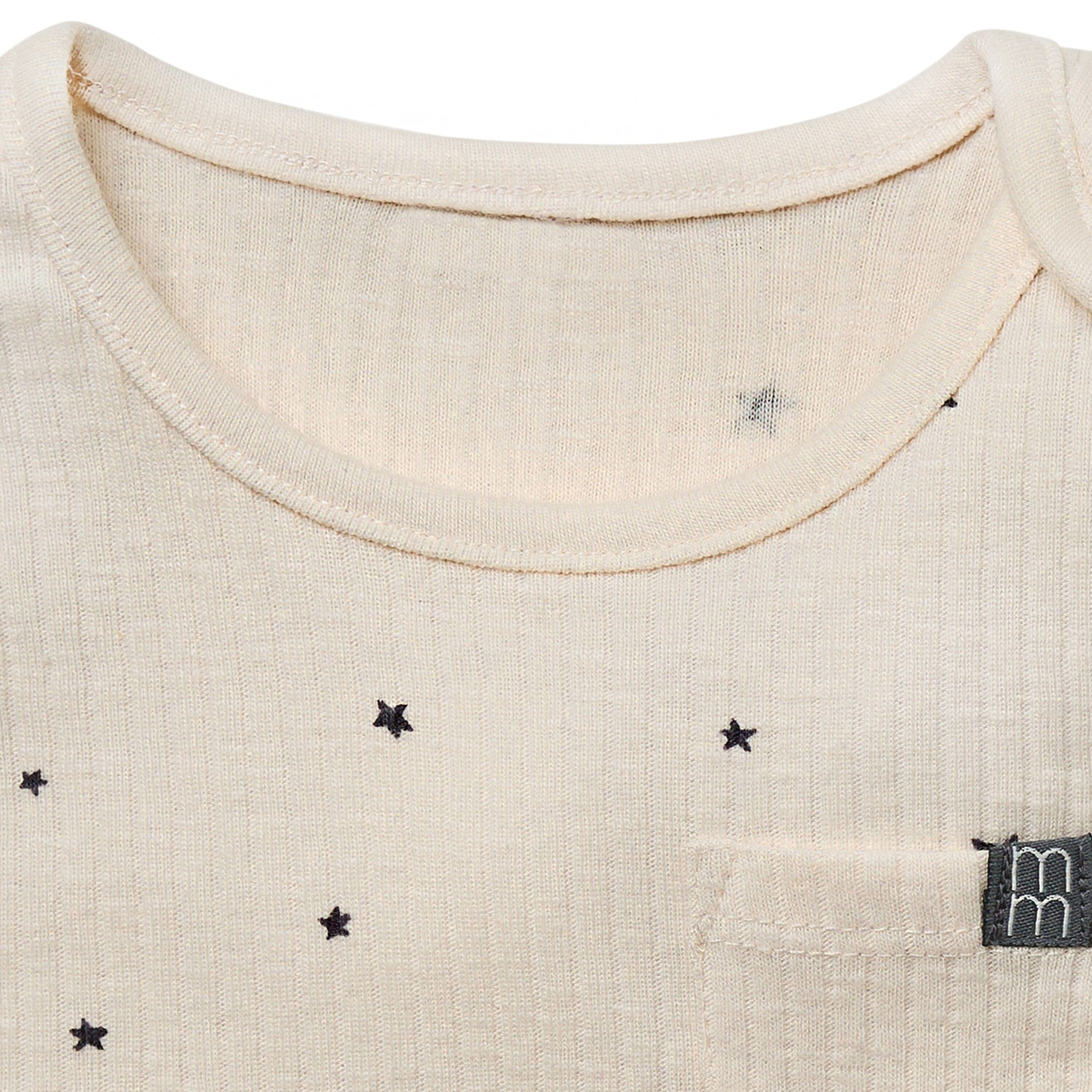 2-Piece Baby Neutral Moon and Stars Tank Top & Harem Shorts Set - Image 6