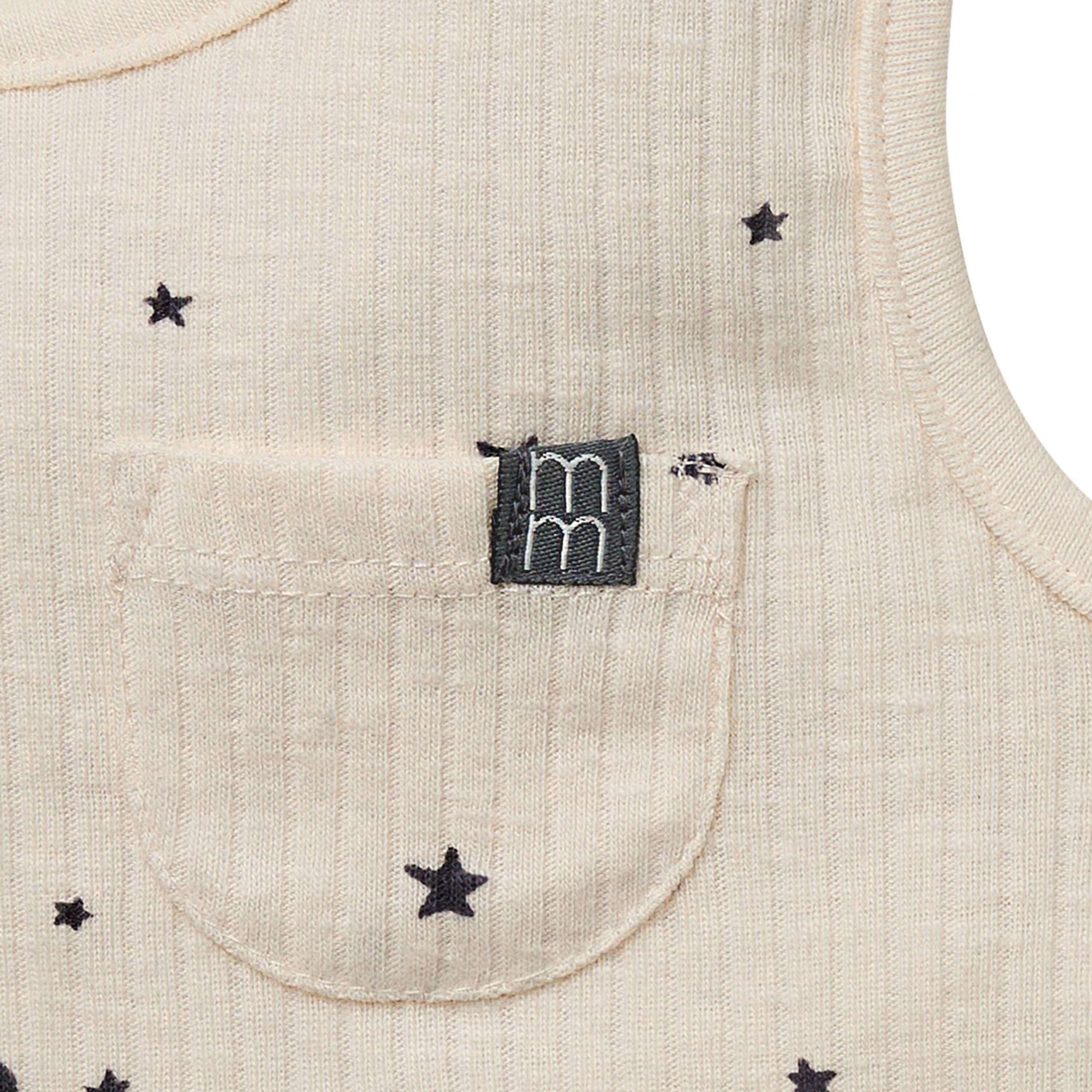 2-Piece Baby Neutral Moon and Stars Tank Top & Harem Shorts Set - Image 8