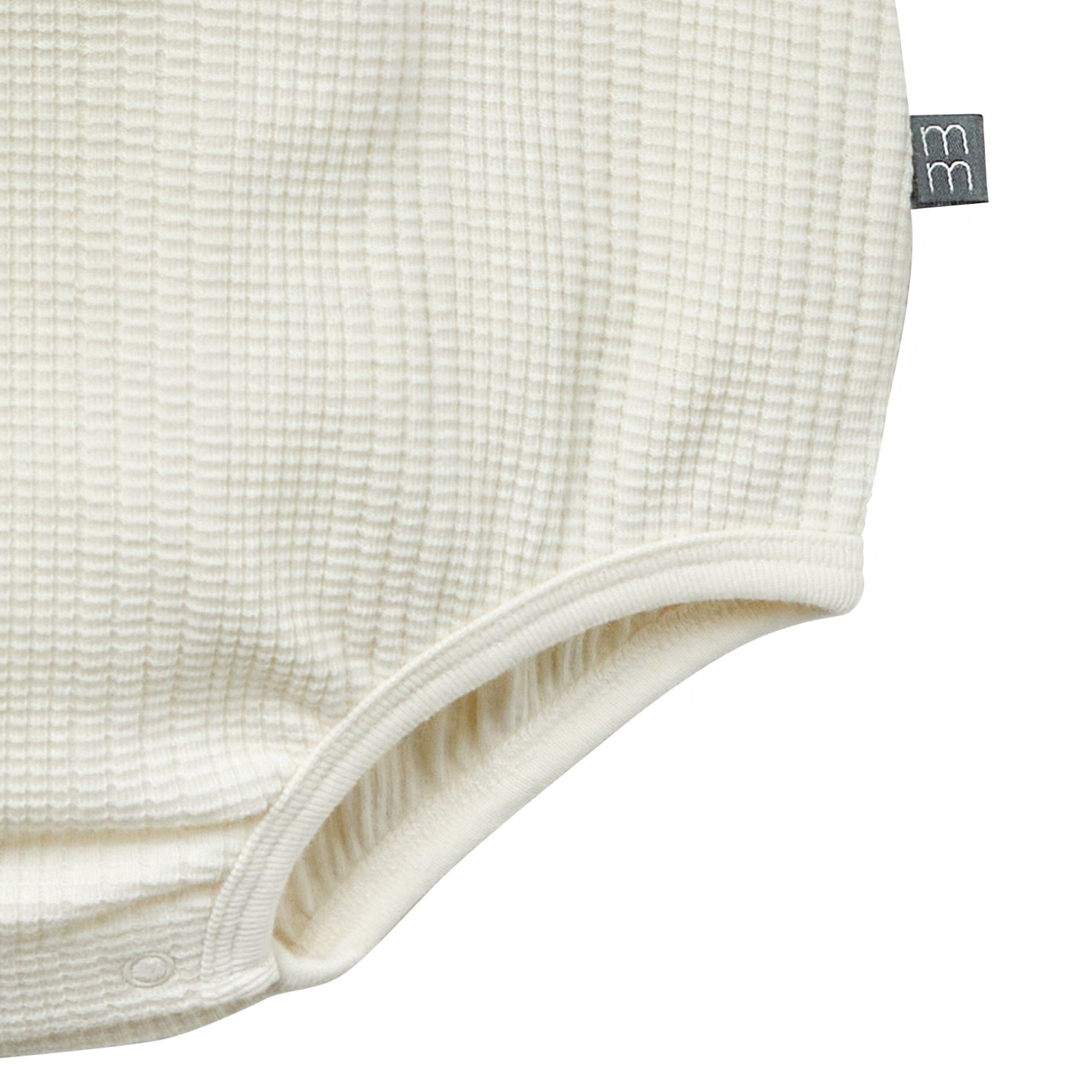 2-Piece Baby Neutral Dumpling Romper & Harem Shorts Set - Image 5