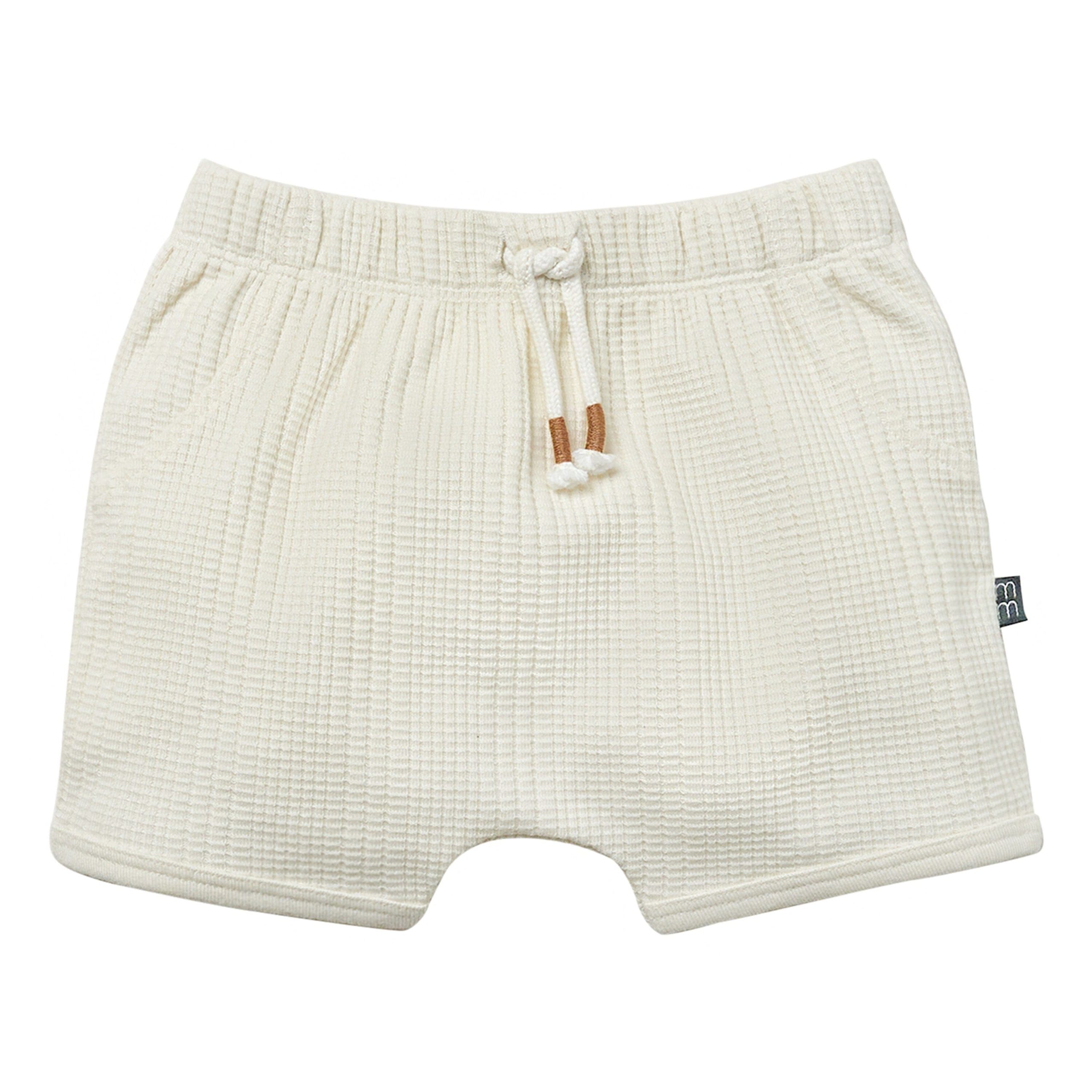 2-Piece Baby Neutral Dumpling Romper & Harem Shorts Set - Image 6