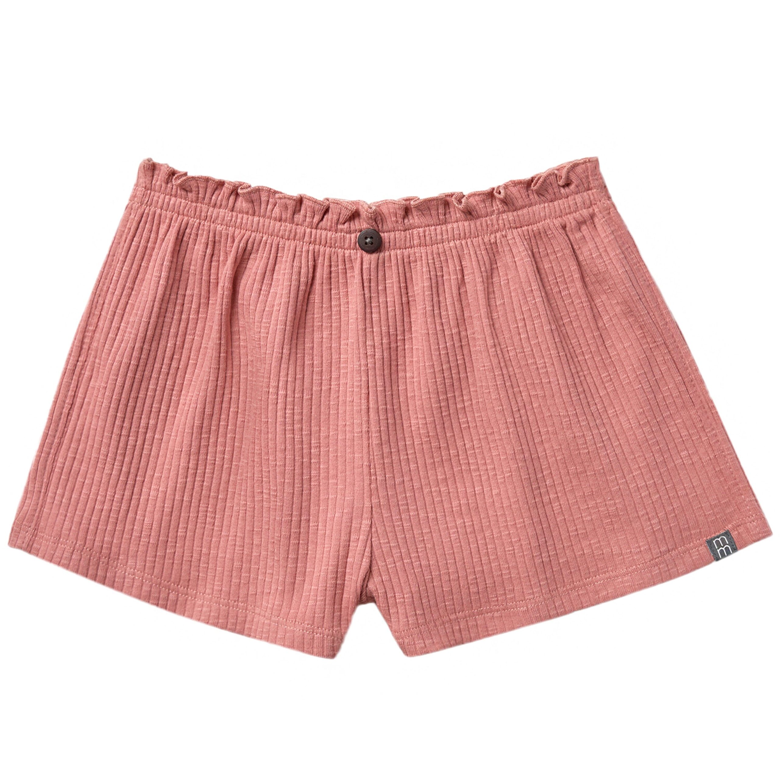 2-Pack Infant & Toddler Girls Medium Rose & Ivory Flower Wide Leg Shorts - Image 2