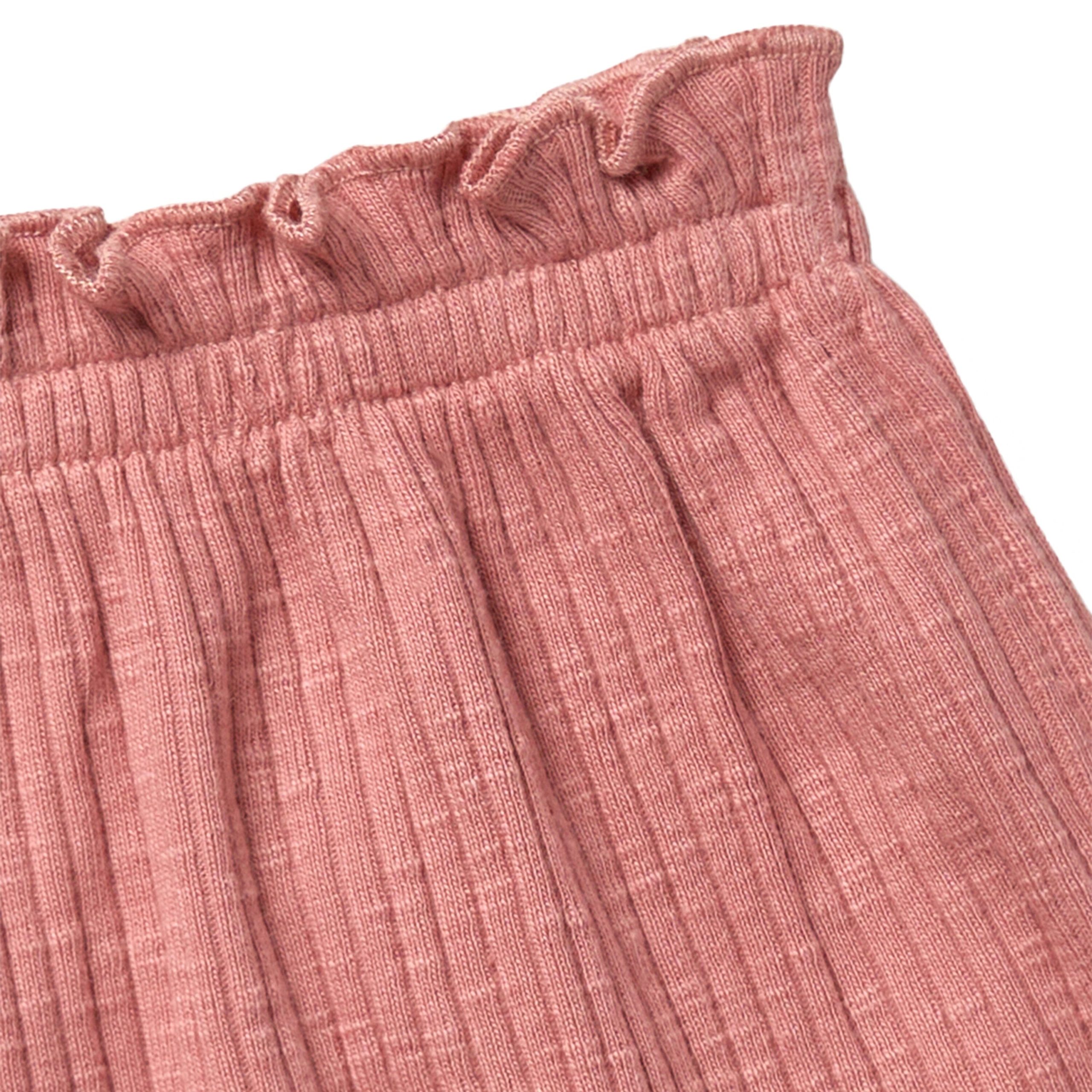 2-Pack Infant & Toddler Girls Medium Rose & Ivory Flower Wide Leg Shorts - Image 4