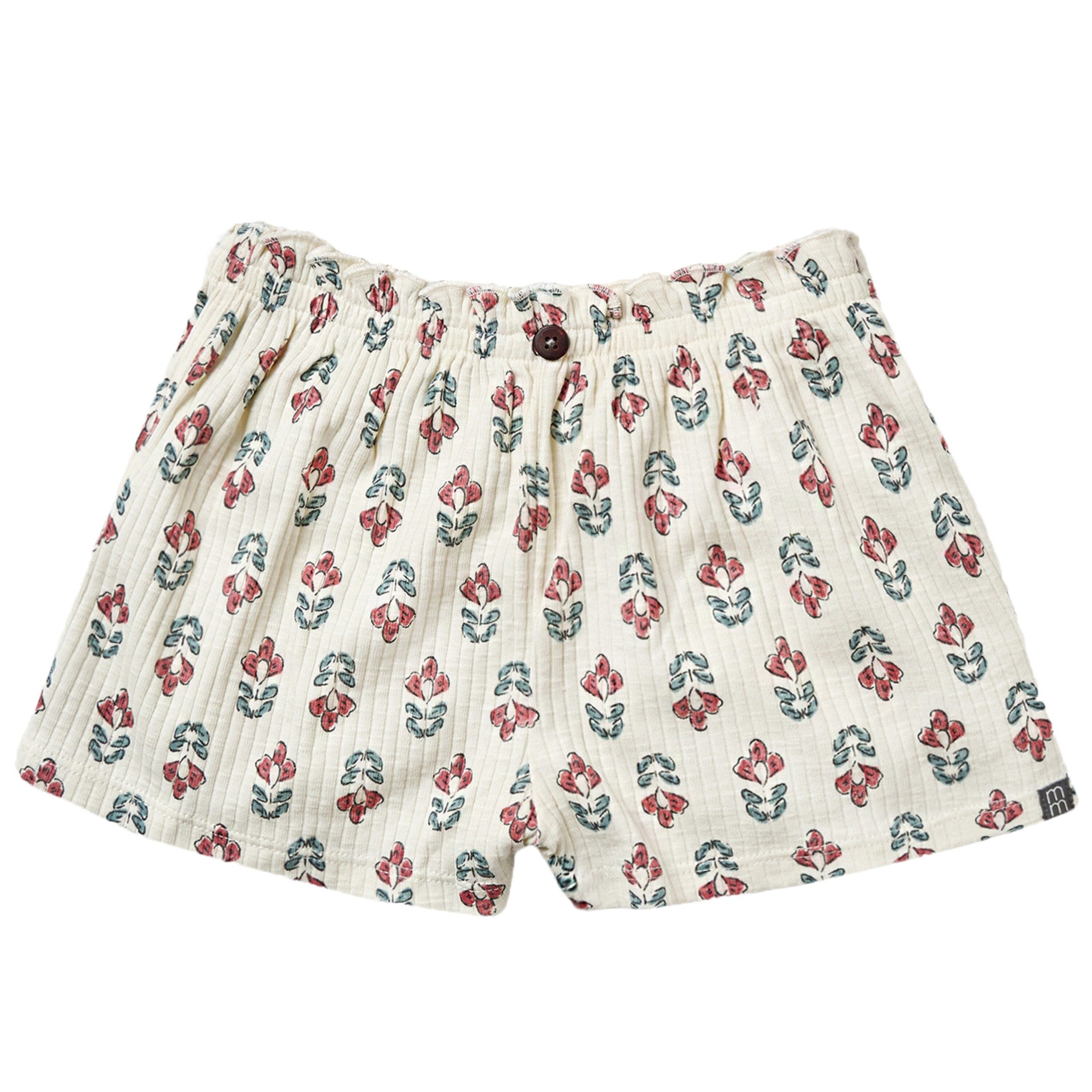 2-Pack Infant & Toddler Girls Medium Rose & Ivory Flower Wide Leg Shorts - Image 6