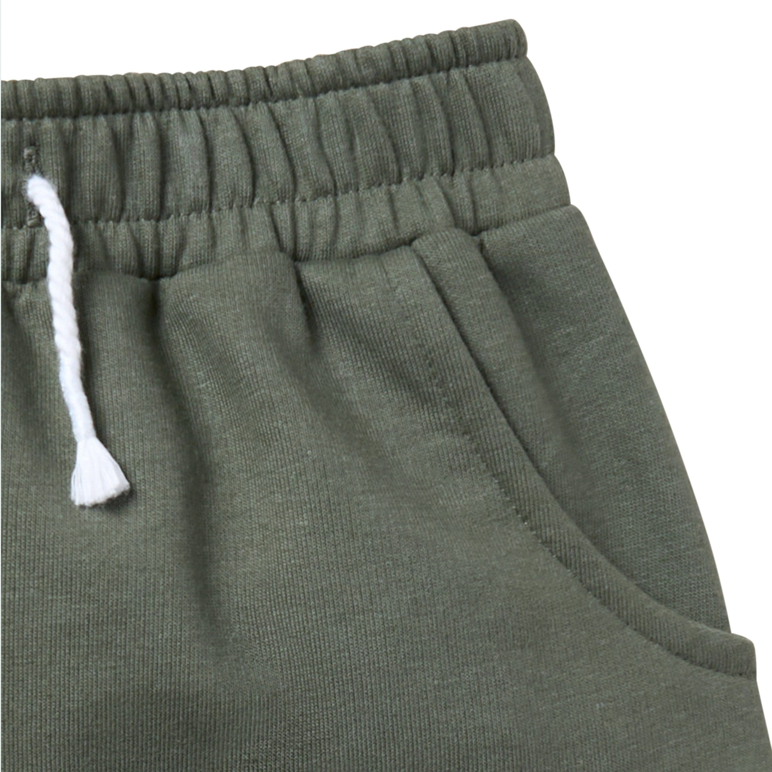 2-Pack Infant & Toddler Boys Dark Green & Light Tan Harem Shorts - Image 8