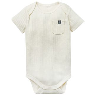 Baby Neutral Ivory Short Sleeve Bodysuit