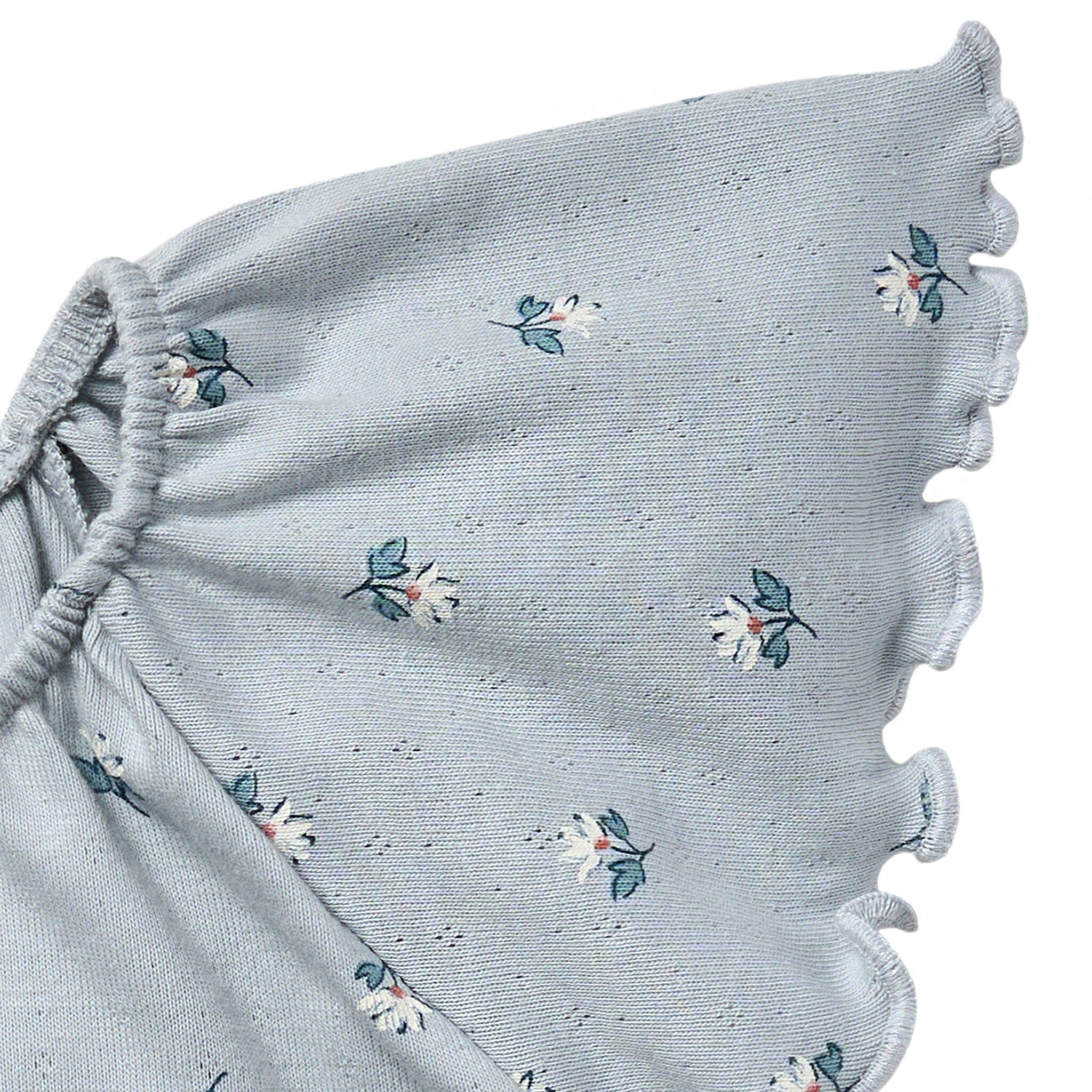 Infant & Toddler Girls Light Blue Daisy Ruffle Sleeve Top - Image 6