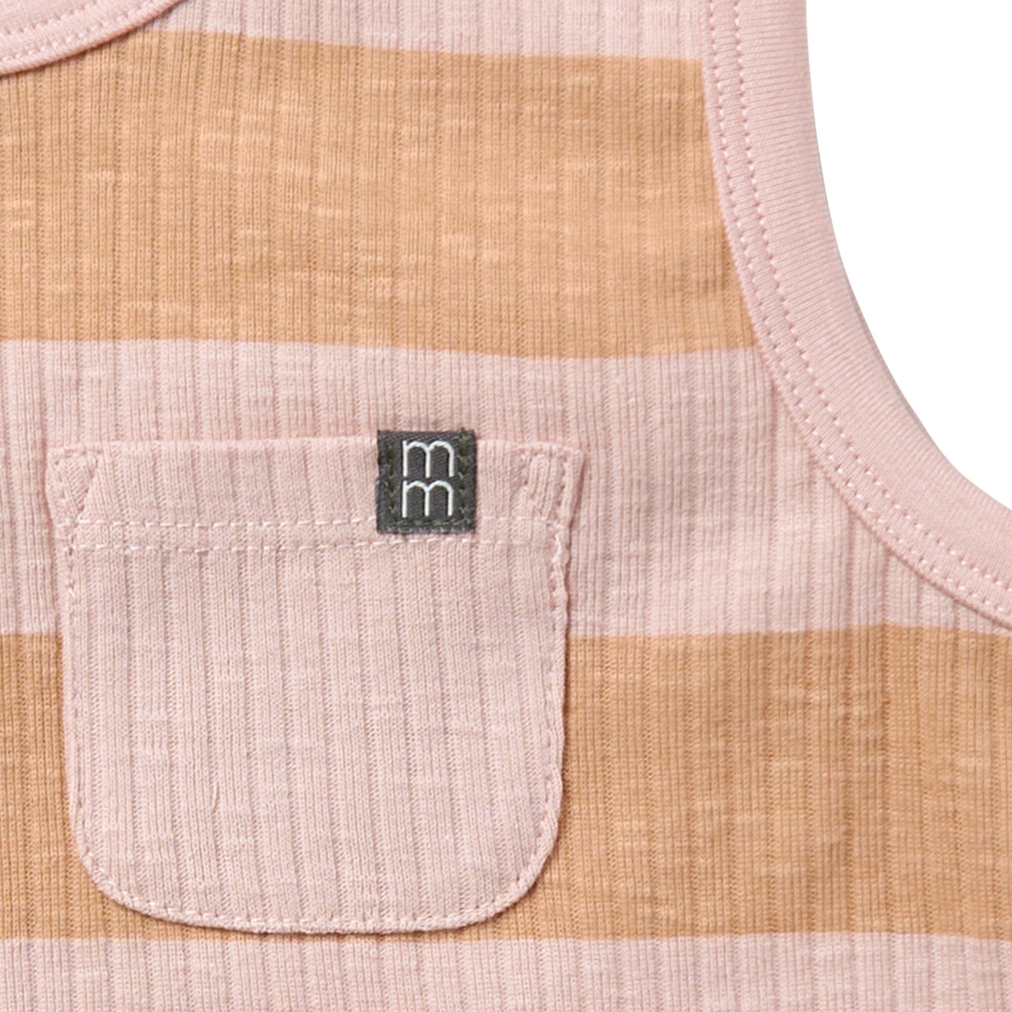 Infant & Toddler Boys Tan Stripe Tank Top - Image 3