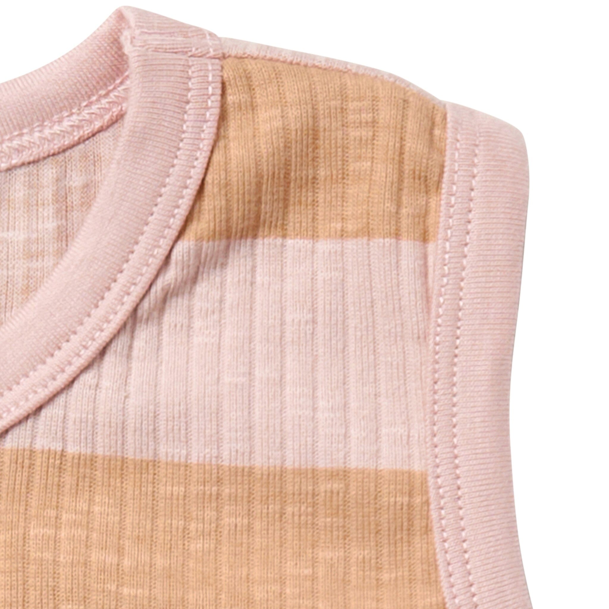 Infant & Toddler Boys Tan Stripe Tank Top - Image 4