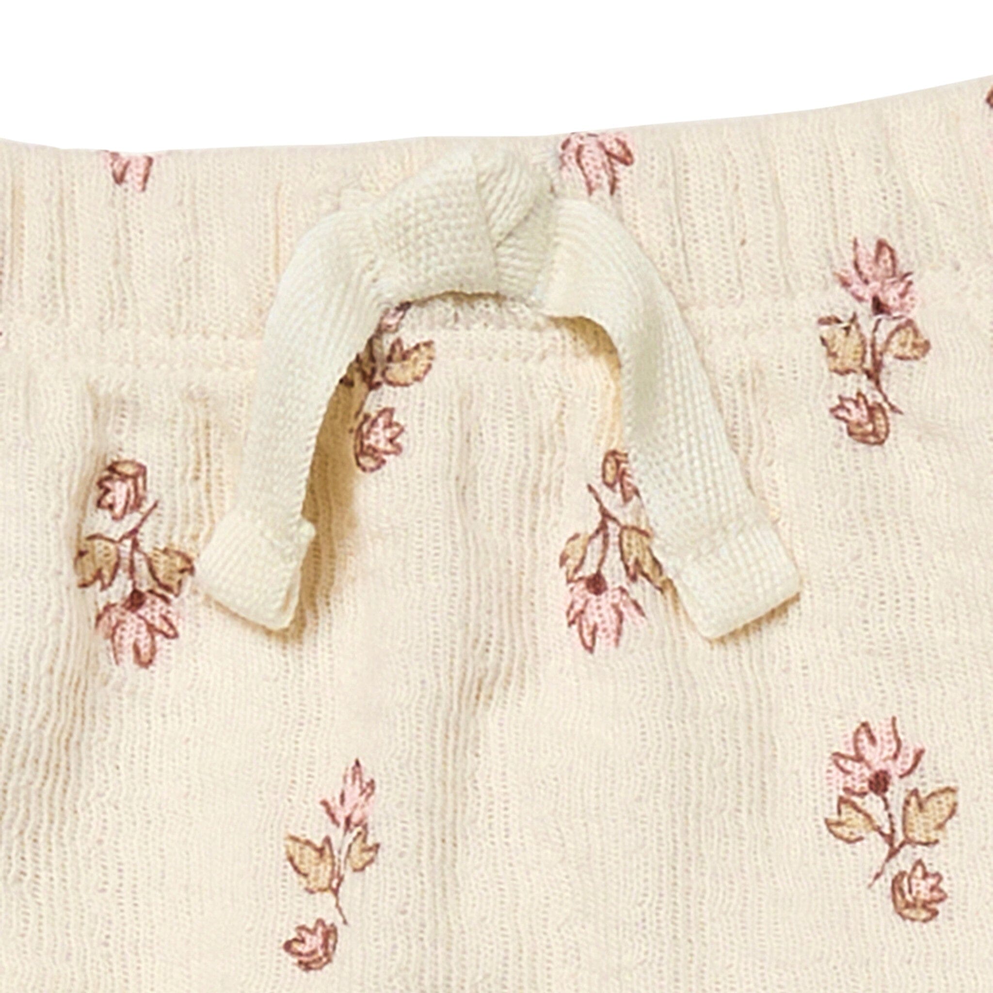 Baby Girls Beige Flowers Harem Pants - Image 2