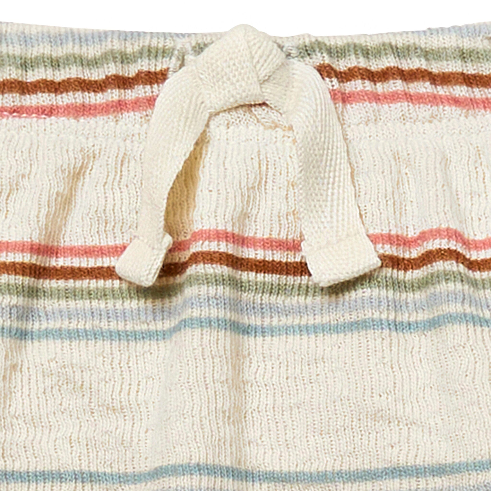 Baby Boys Beige Stripe Harem Pants - Image 2