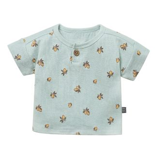 Baby Boys Lemon Henley Drop Shoulder Top