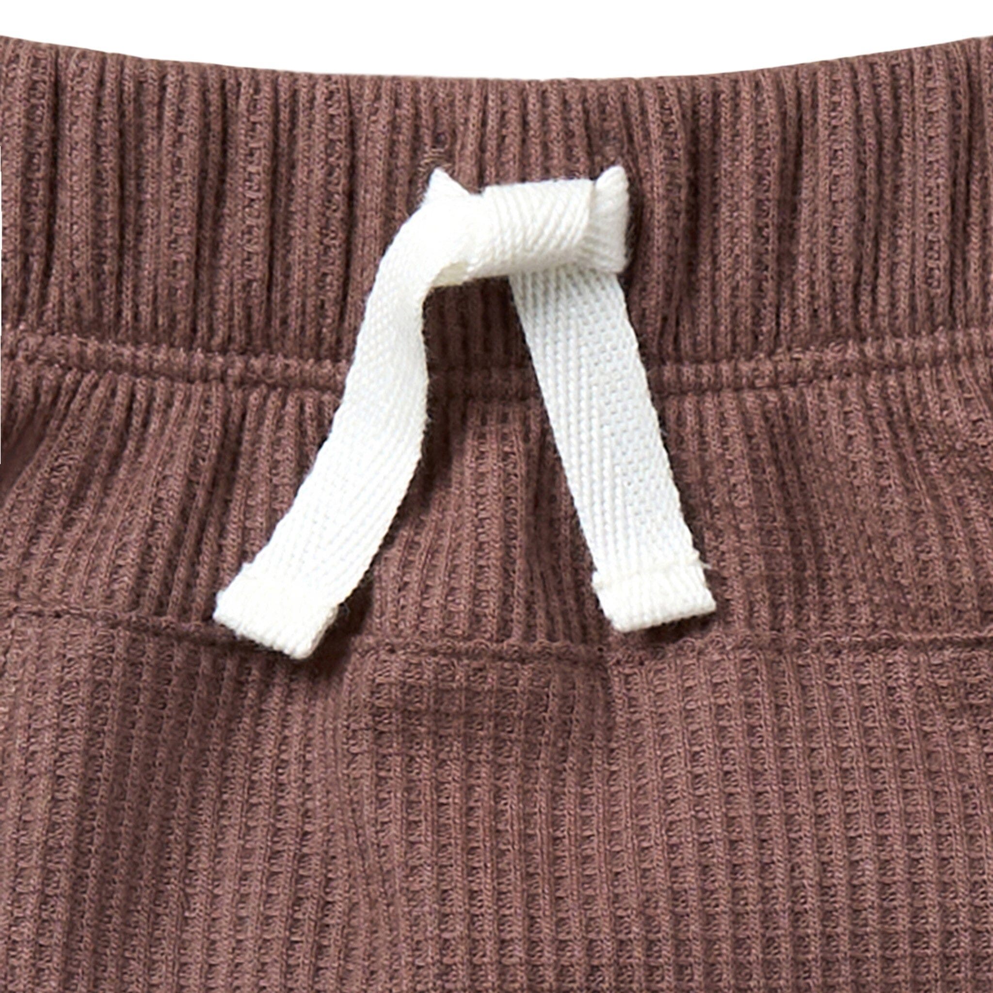Infant & Toddler Boys Brown Harem Kangaroo Pocket Shorts - Image 2