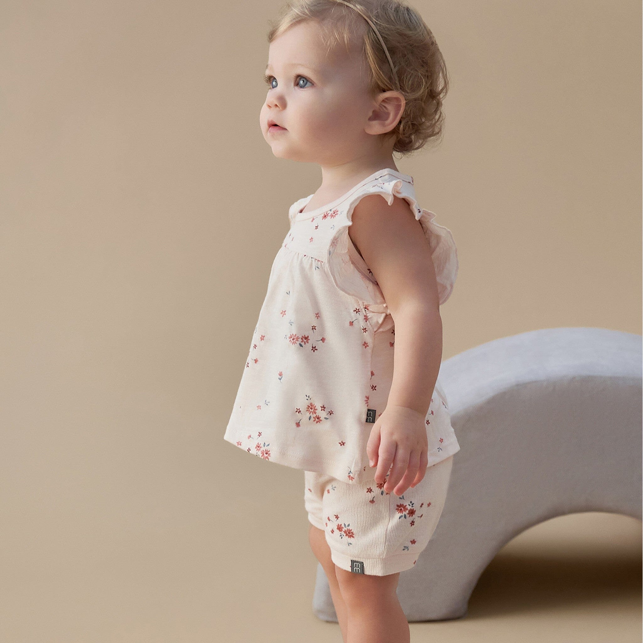 Baby Girls Rose Bouquet Harem Shorts - Image 2