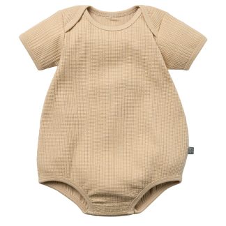 Baby Neutral Tan Dumpling Romper
