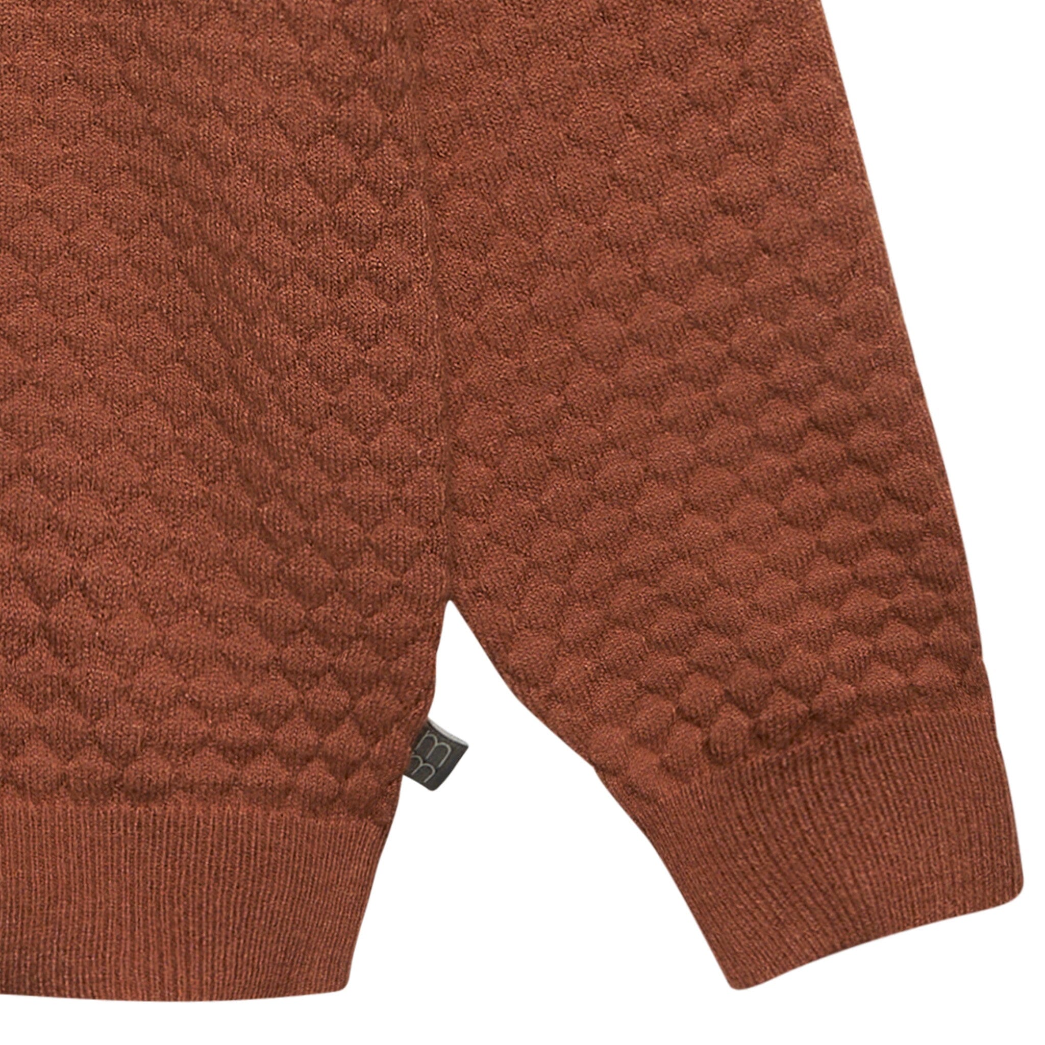 2-Piece Toddler Girls Md Brown Sweater Knit Hoodie Set - Image 4