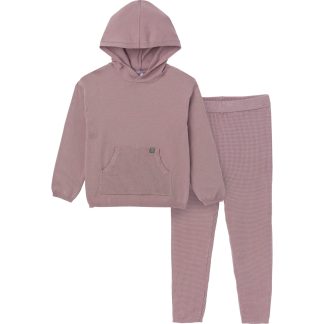 2-Piece Infant & Toddler Girls Med Lilac Top and Legging Set