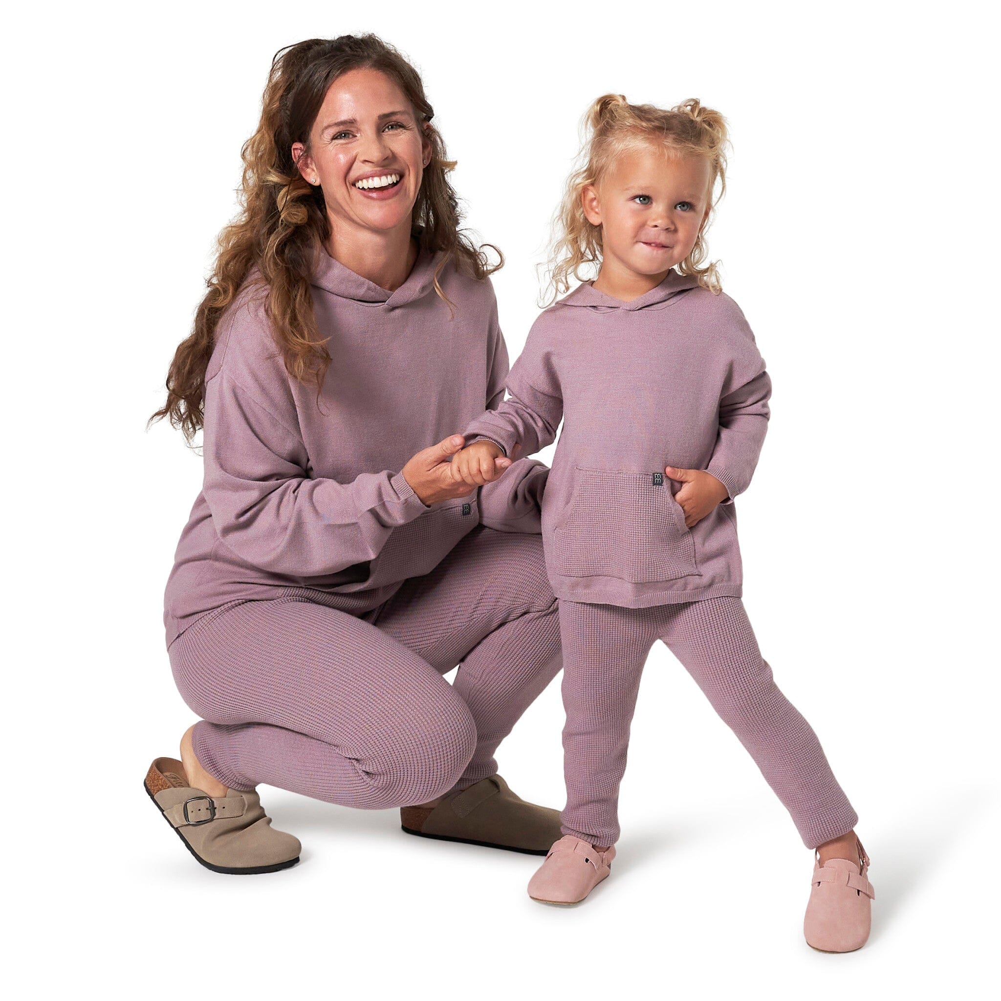 2-Piece Infant & Toddler Girls Med Lilac Top and Legging Set - Image 2