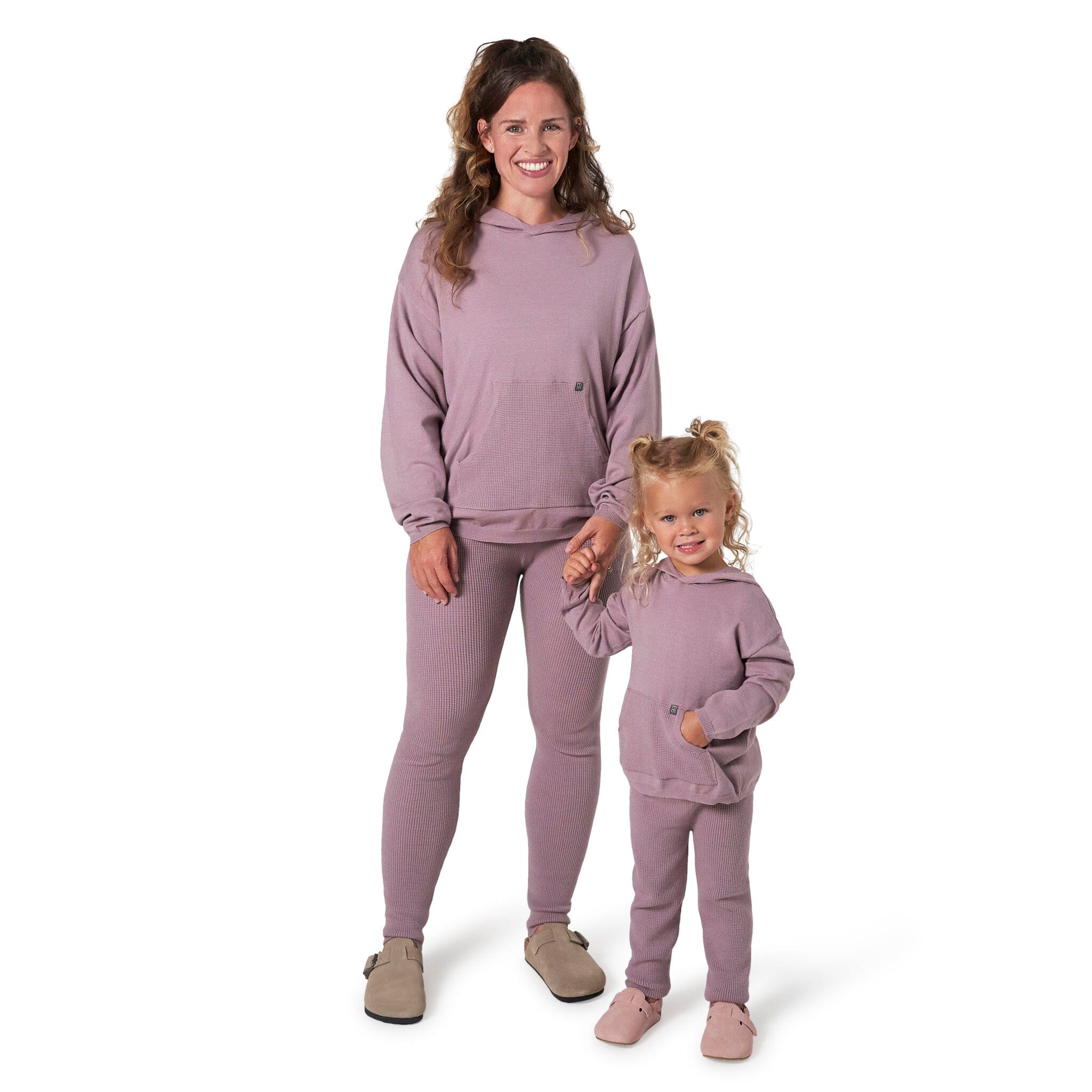 2-Piece Infant & Toddler Girls Med Lilac Top and Legging Set - Image 4