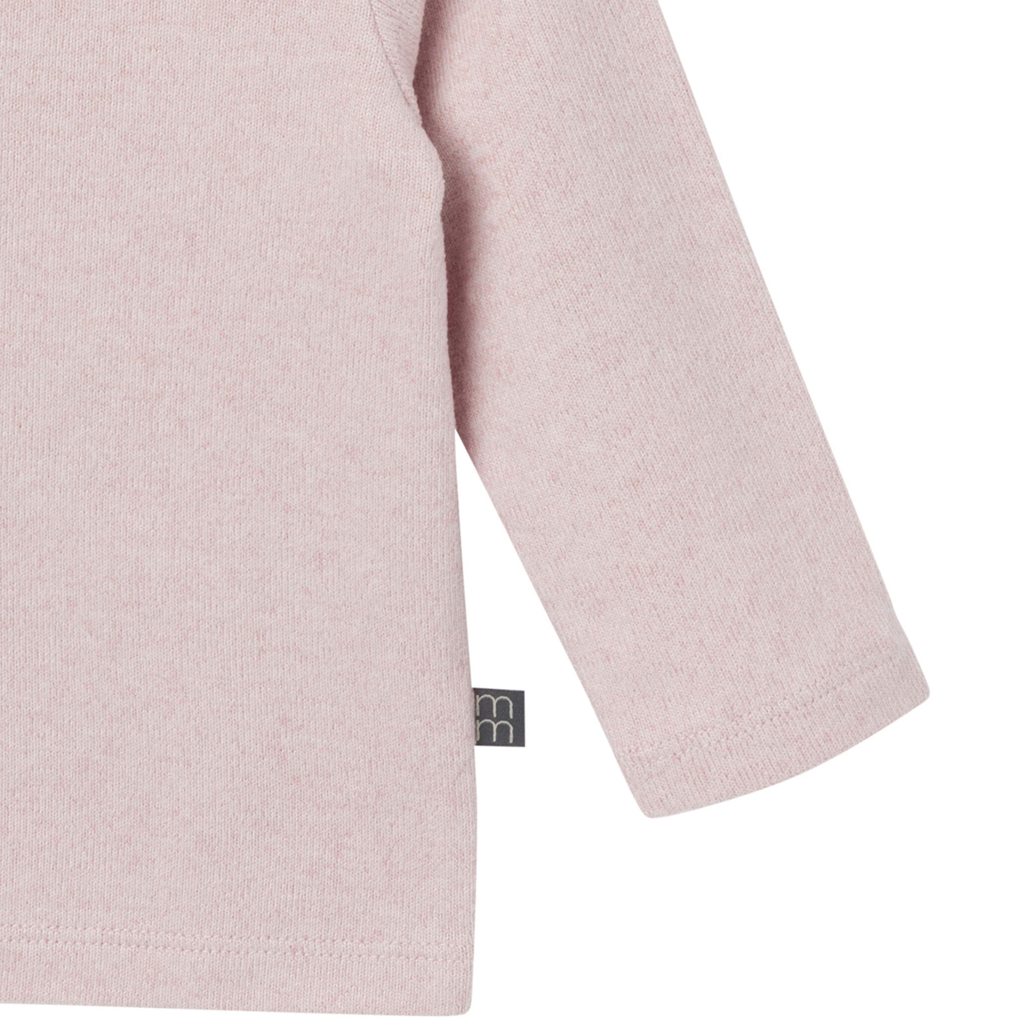 2-Piece Baby Girls Light Pink Hooded Brushed Hacci Set - Image 4