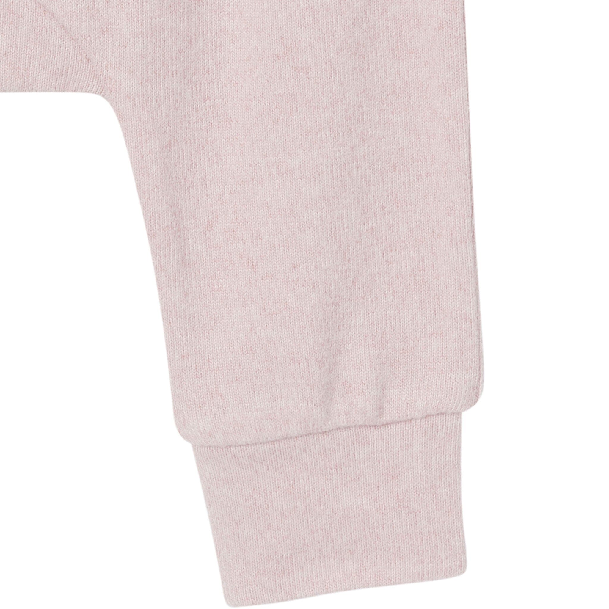2-Piece Baby Girls Light Pink Hooded Brushed Hacci Set - Image 6