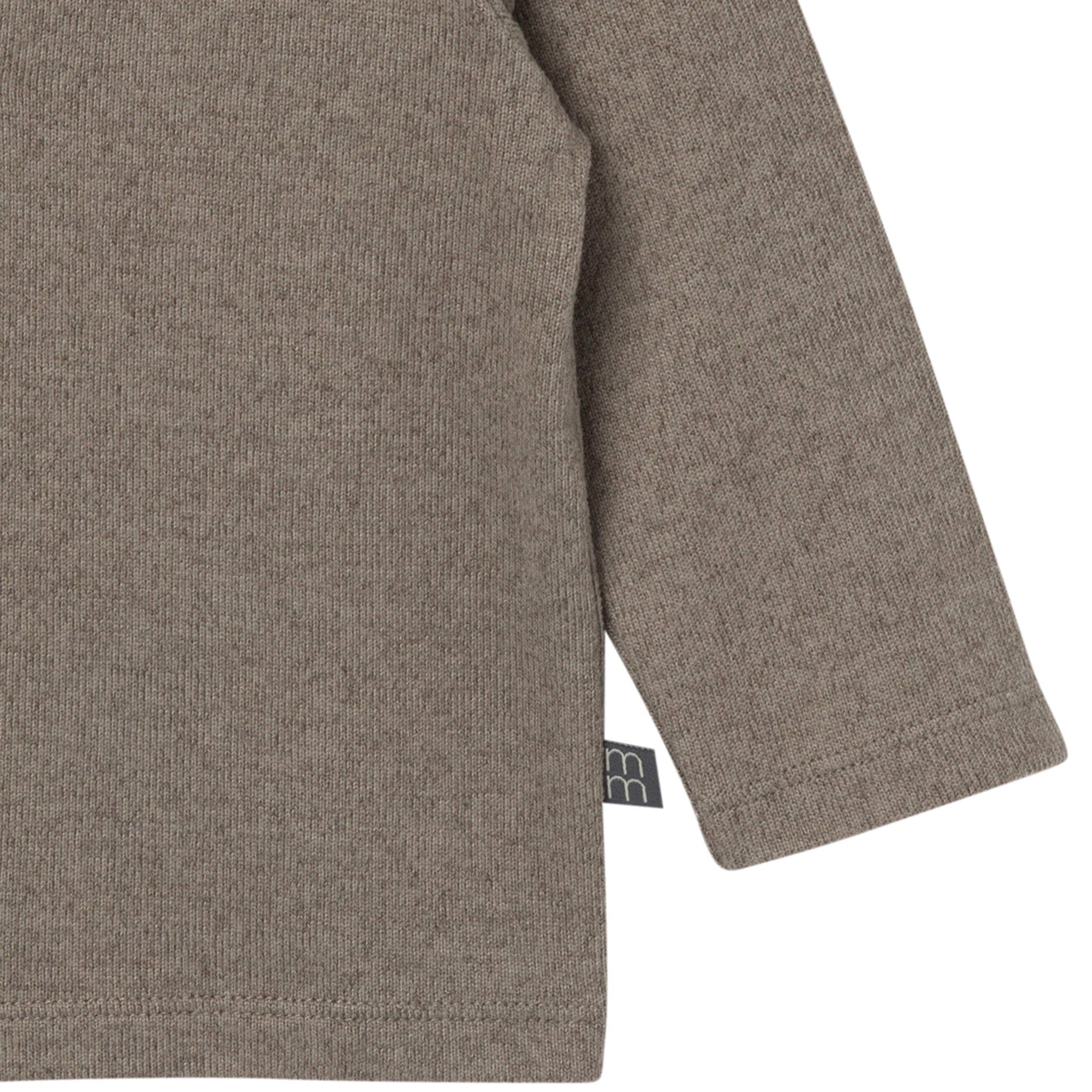 2-Piece Baby Boys Brown Heather Hooded Brushed Hacci Set - Image 4