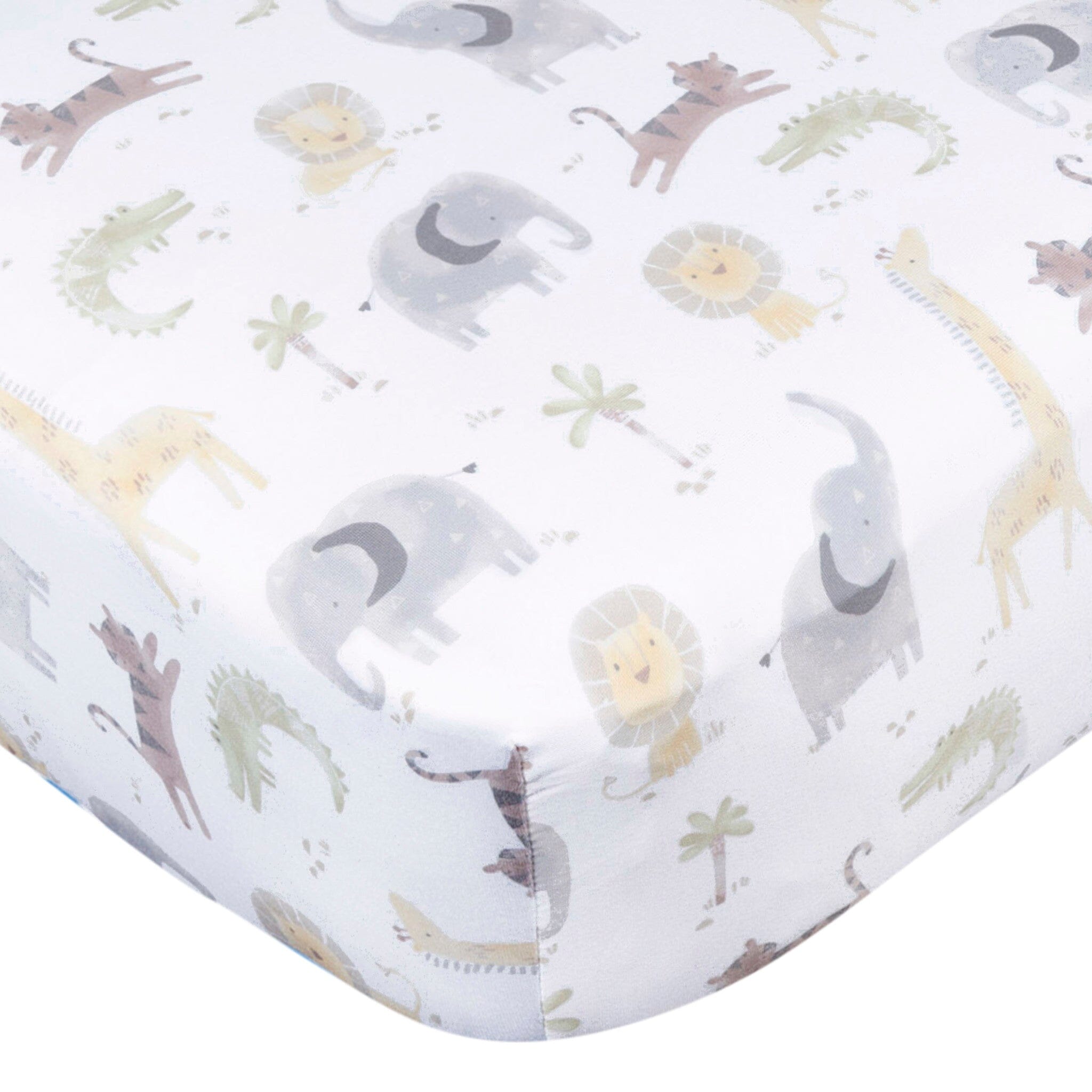 2-Pack Baby Neutral Animal Geo Crib Sheet - Image 3