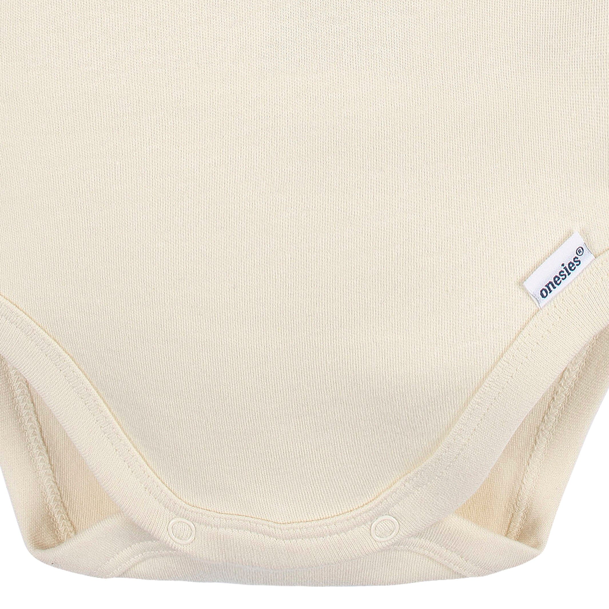 Embroidered Baby Neutral Natural Premium Short Sleeve Onesies® Bodysuit - Image 5